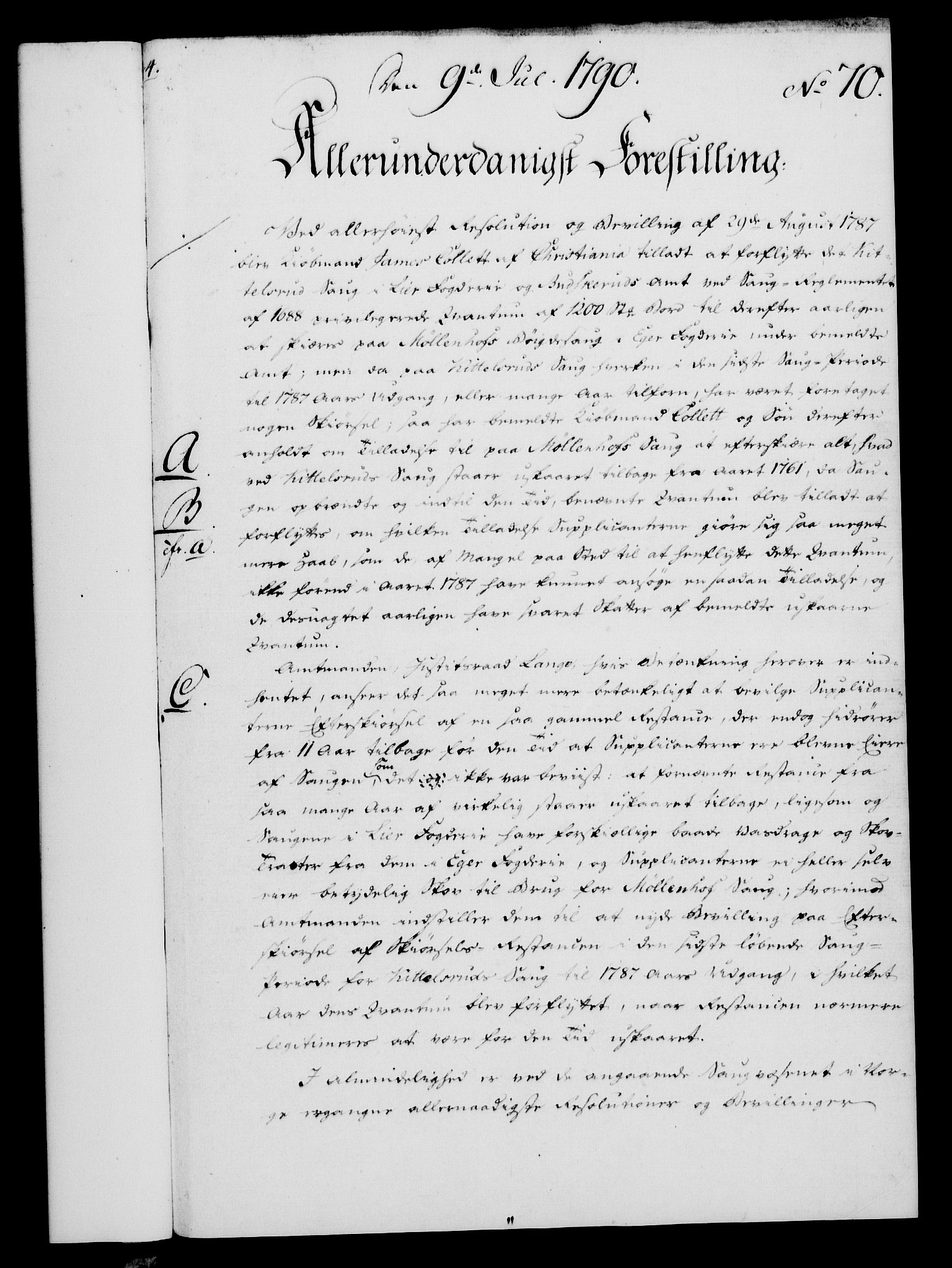 Rentekammeret, Kammerkanselliet, AV/RA-EA-3111/G/Gf/Gfa/L0072: Norsk relasjons- og resolusjonsprotokoll (merket RK 52.72), 1790, p. 485