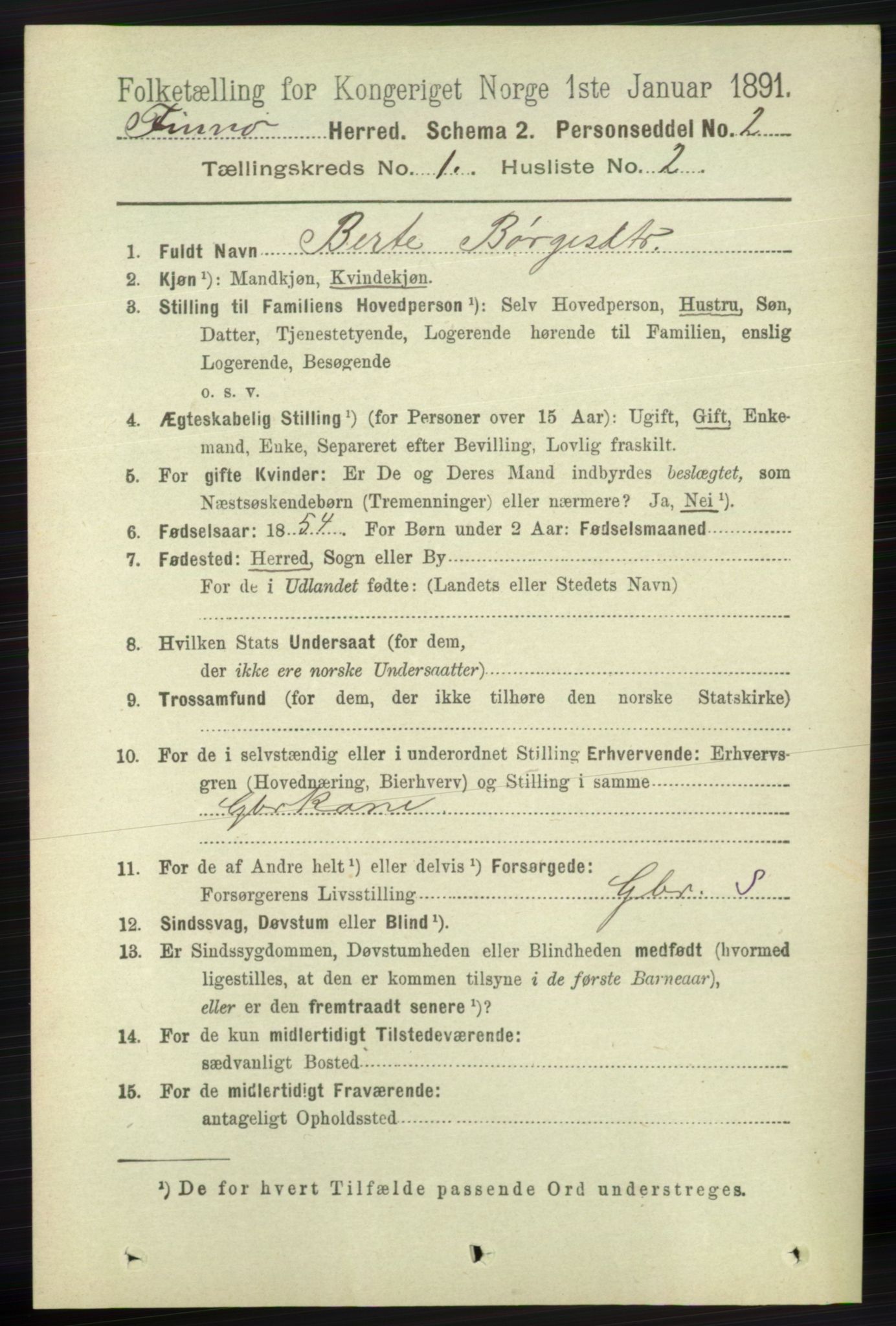 RA, 1891 census for 1141 Finnøy, 1891, p. 61