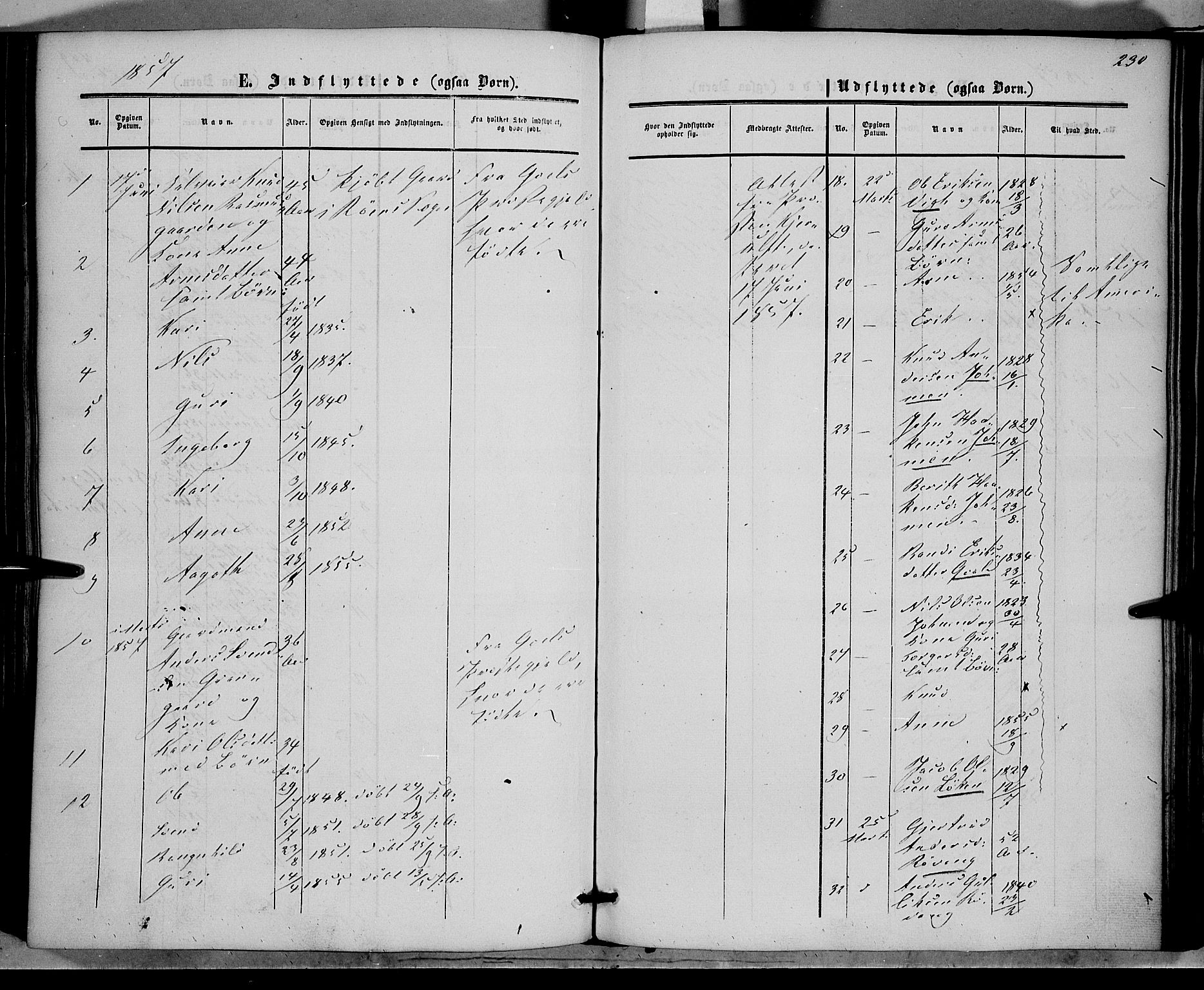 Vestre Slidre prestekontor, SAH/PREST-136/H/Ha/Haa/L0002: Parish register (official) no. 2, 1856-1864, p. 230