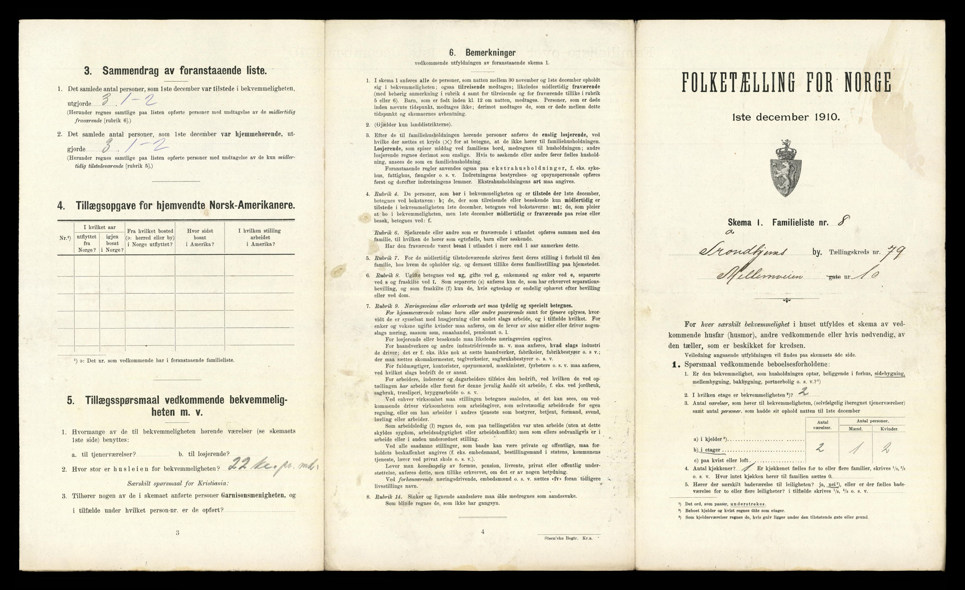 RA, 1910 census for Trondheim, 1910, p. 23901