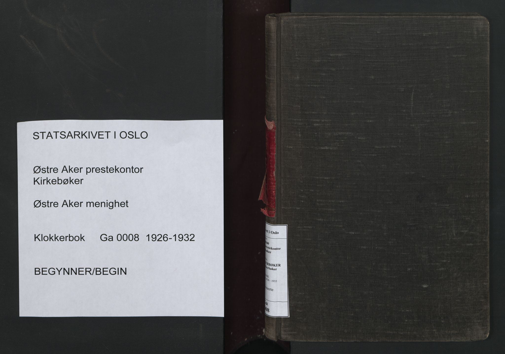 Østre Aker prestekontor Kirkebøker, AV/SAO-A-10840/G/Ga/L0008: Parish register (copy) no. I 8, 1926-1932