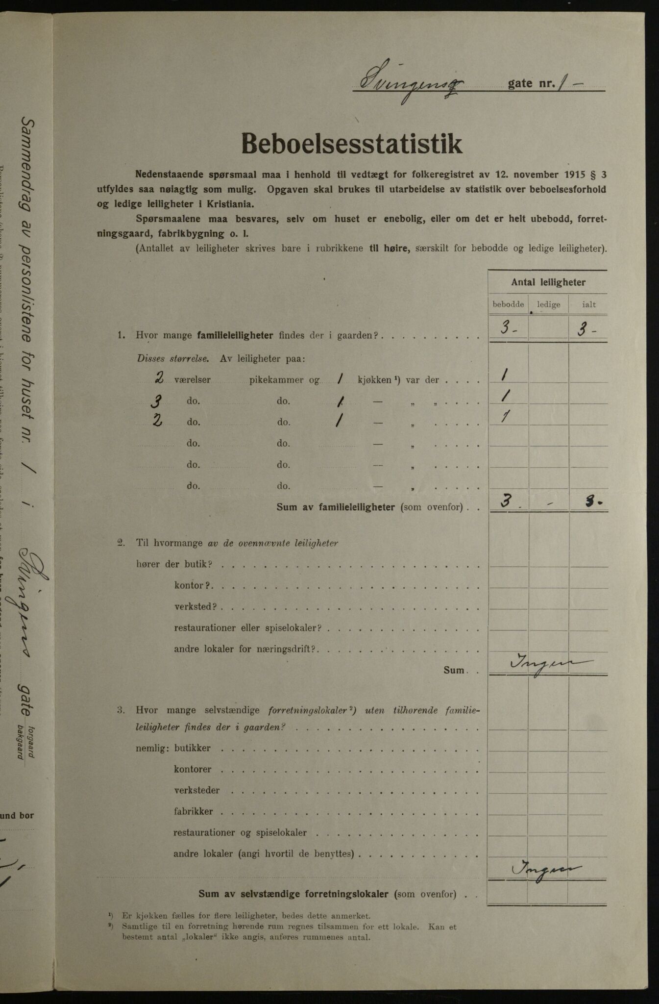 OBA, Municipal Census 1923 for Kristiania, 1923, p. 117500