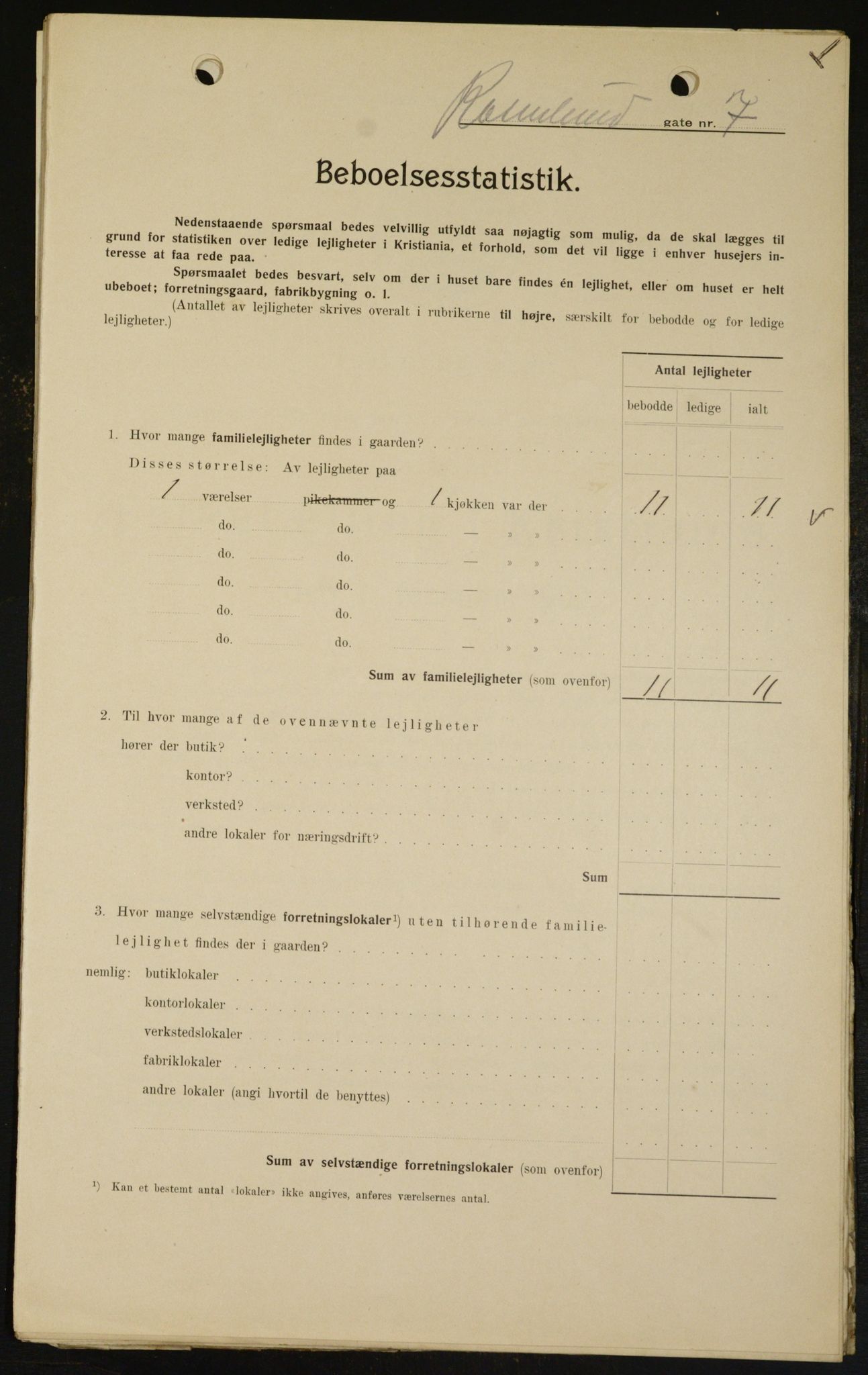 OBA, Municipal Census 1909 for Kristiania, 1909, p. 76271