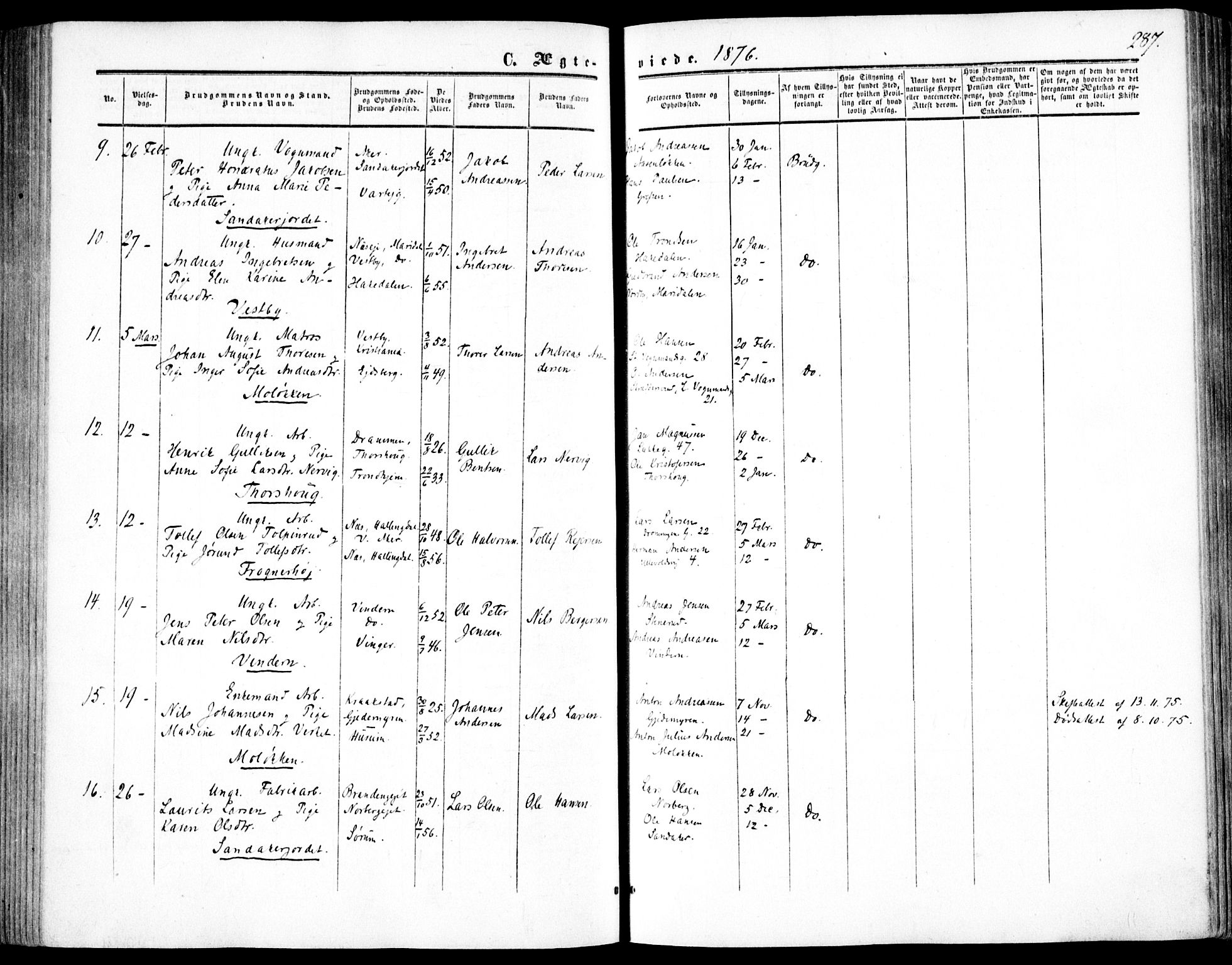 Vestre Aker prestekontor Kirkebøker, AV/SAO-A-10025/F/Fa/L0002: Parish register (official) no. 2, 1855-1877, p. 287