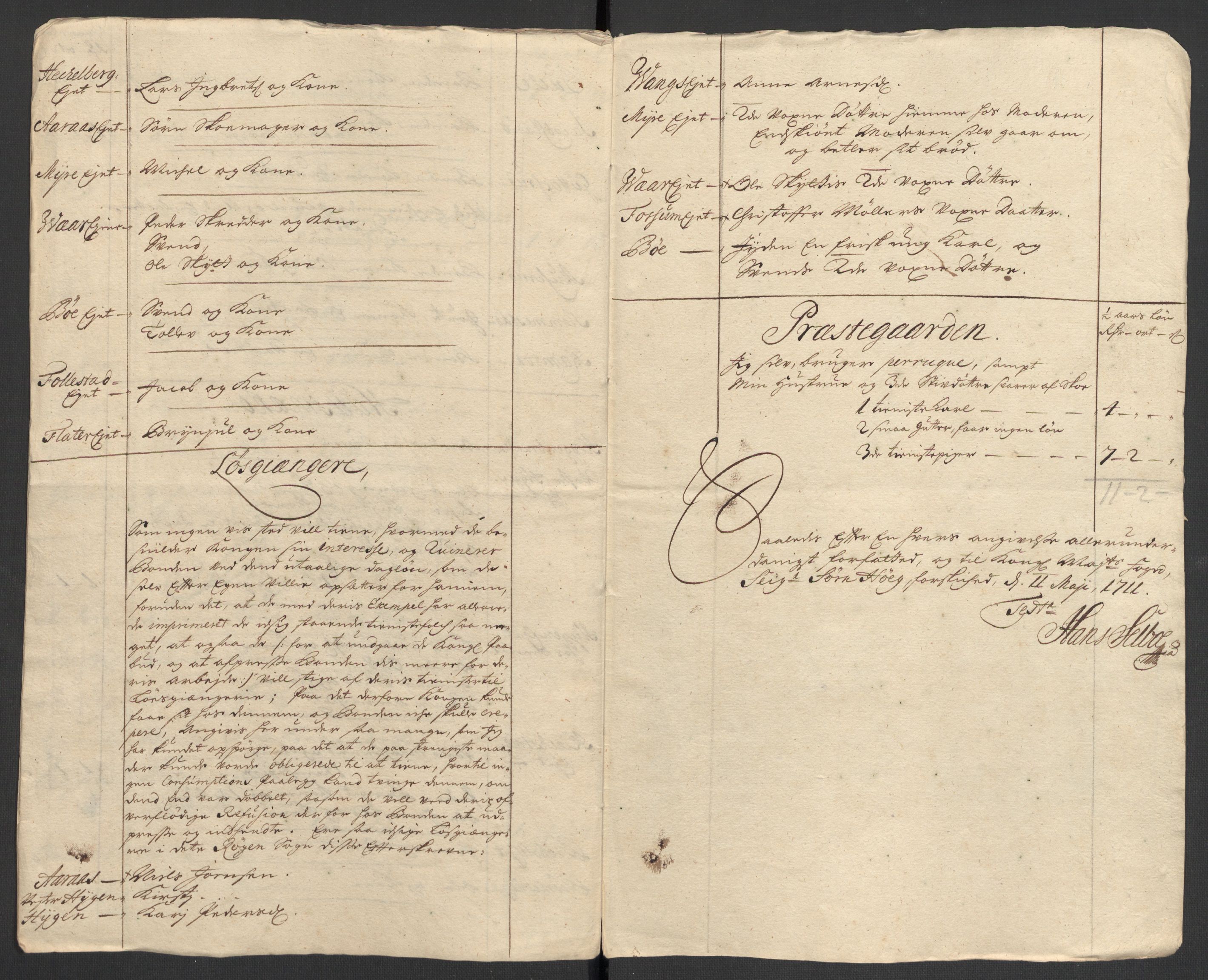 Rentekammeret inntil 1814, Reviderte regnskaper, Fogderegnskap, RA/EA-4092/R31/L1706: Fogderegnskap Hurum, Røyken, Eiker, Lier og Buskerud, 1711, p. 152