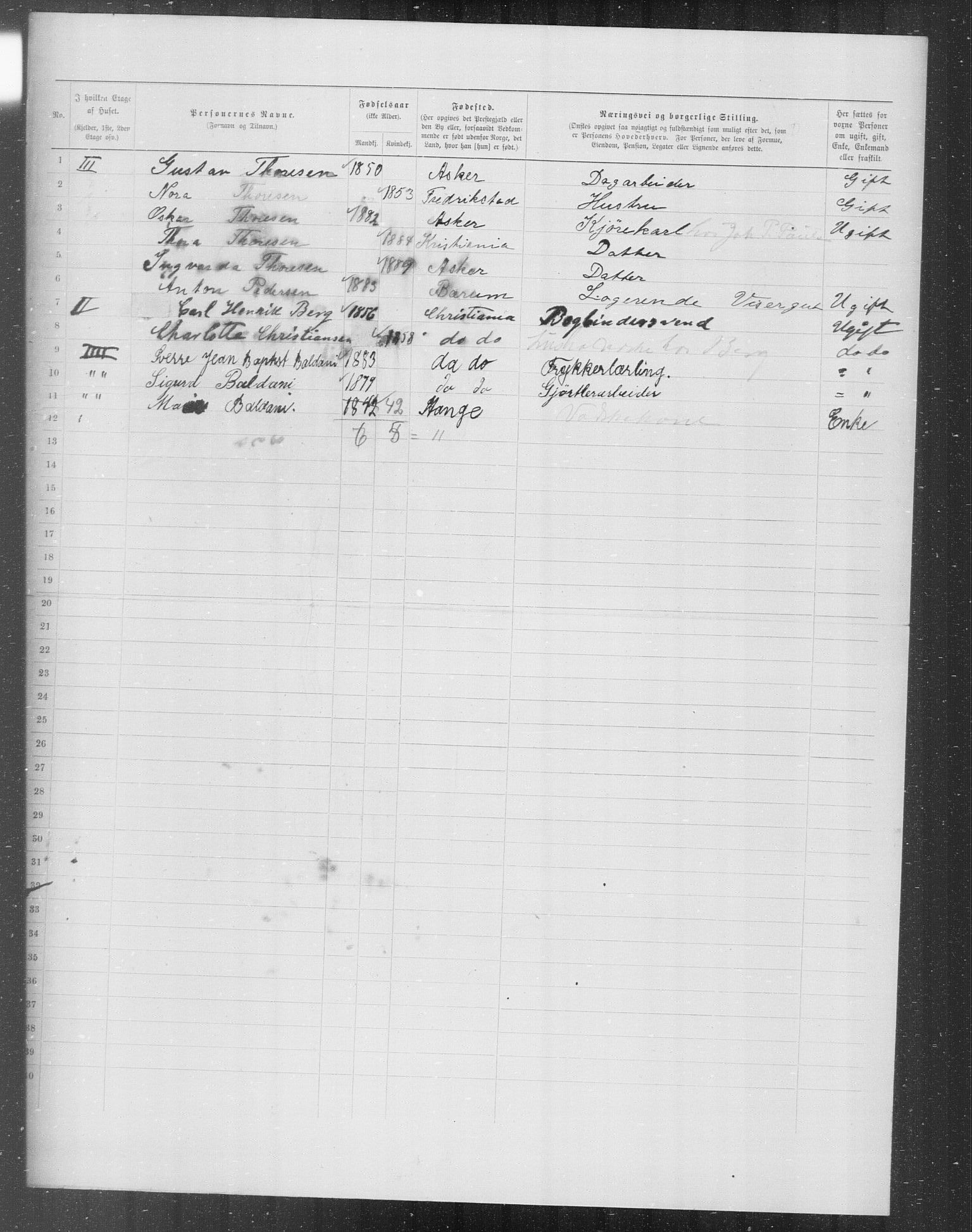 OBA, Municipal Census 1899 for Kristiania, 1899, p. 6910