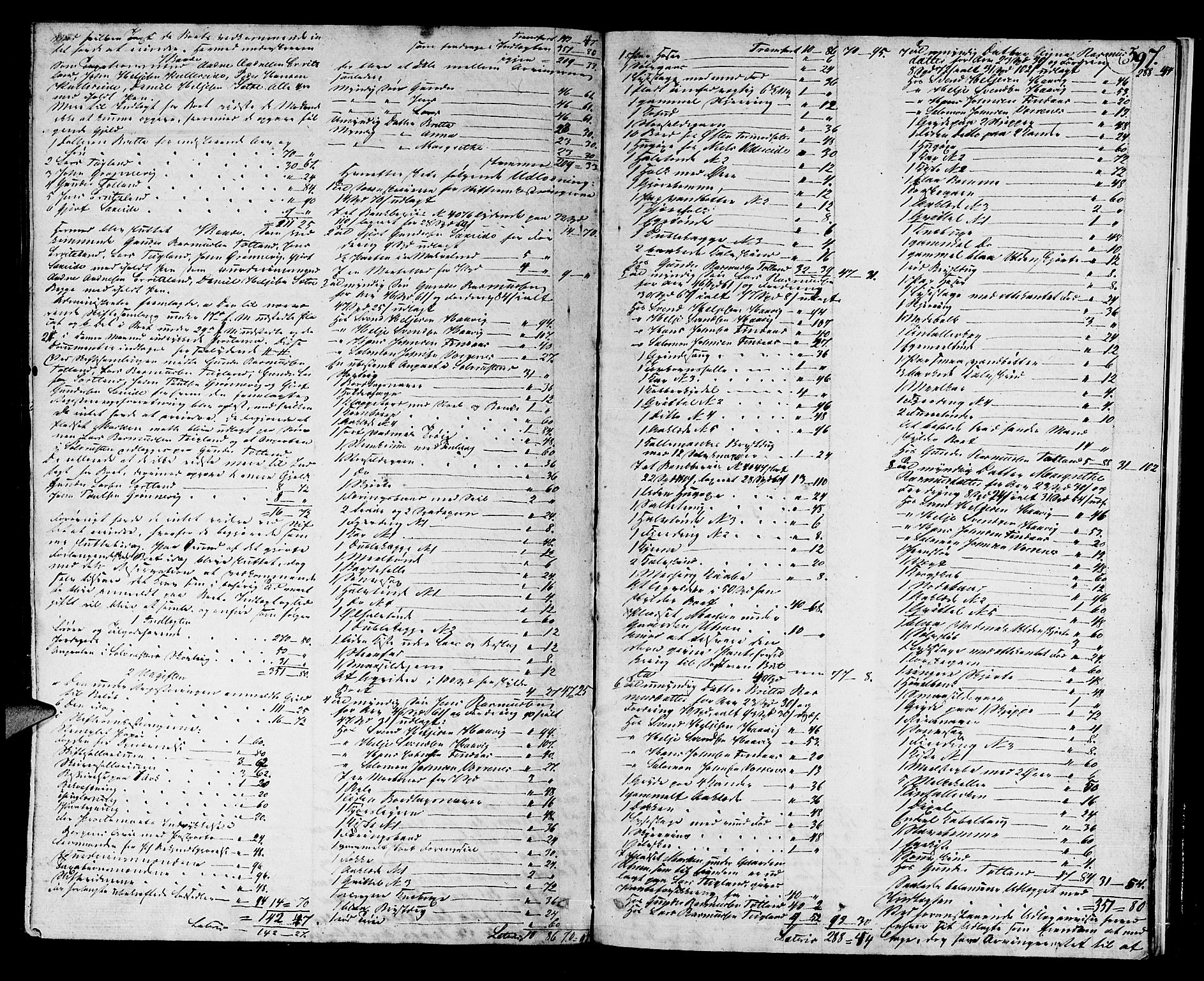Sunnhordland sorenskrivar, AV/SAB-A-2401/1/H/Ha/Had/L0004: Skifteprotokollar. Føyen, Fjære og Våg. Register i protokoll., 1834-1838, p. 396b-397a