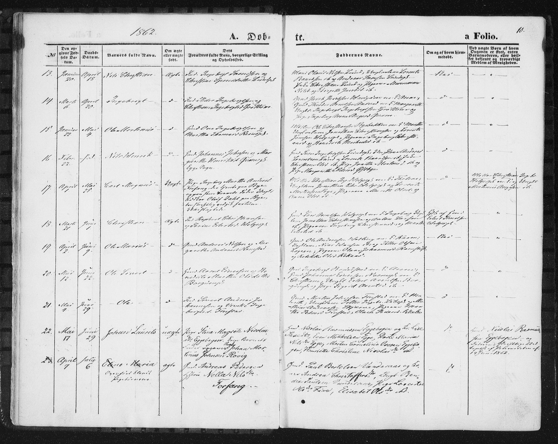 Ministerialprotokoller, klokkerbøker og fødselsregistre - Nord-Trøndelag, SAT/A-1458/746/L0447: Parish register (official) no. 746A06, 1860-1877, p. 10