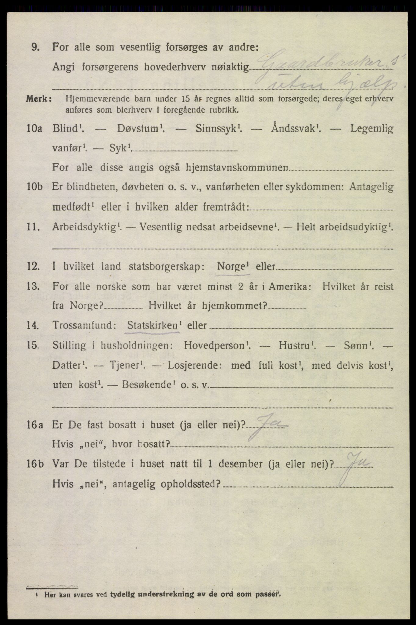 SAK, 1920 census for Vigmostad, 1920, p. 430