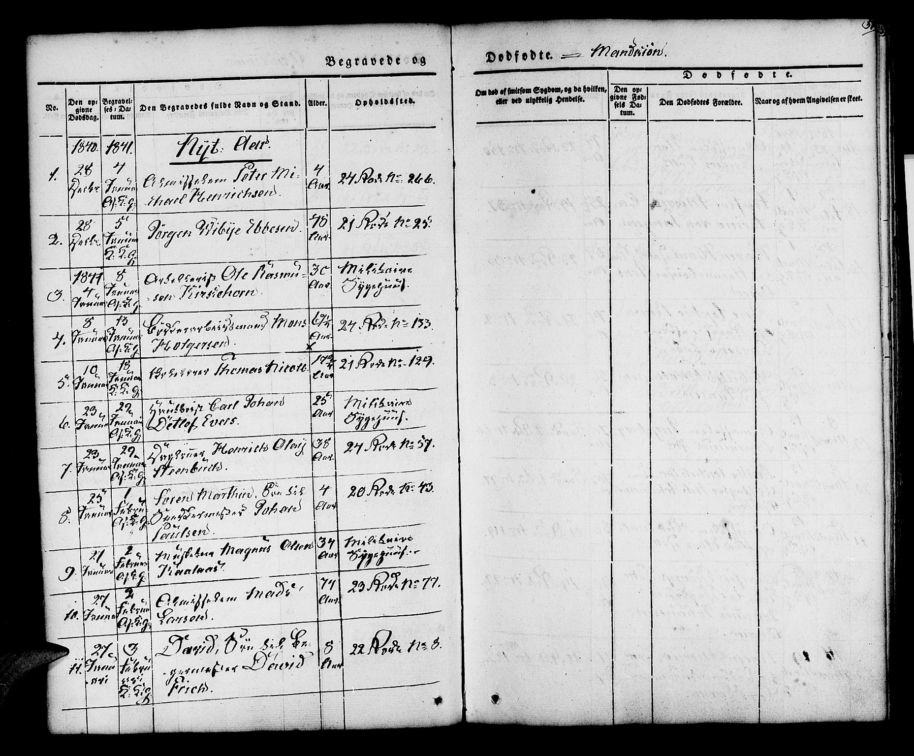 Korskirken sokneprestembete, AV/SAB-A-76101/H/Hab: Parish register (copy) no. E 1, 1837-1851, p. 57