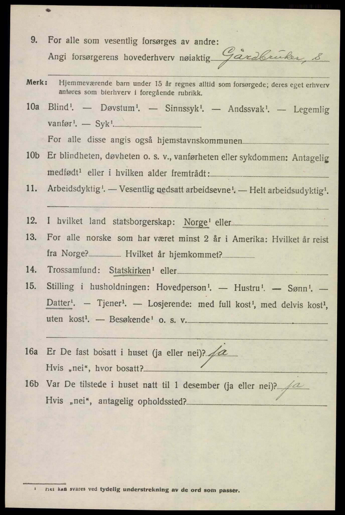 SAK, 1920 census for Sør-Audnedal, 1920, p. 1672