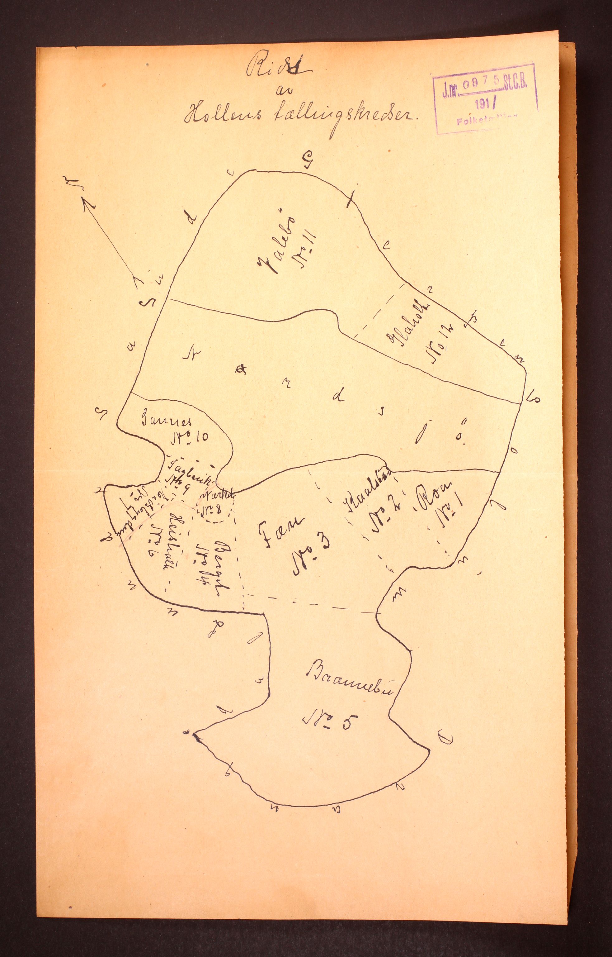 RA, 1910 census for Holla, 1910, p. 46