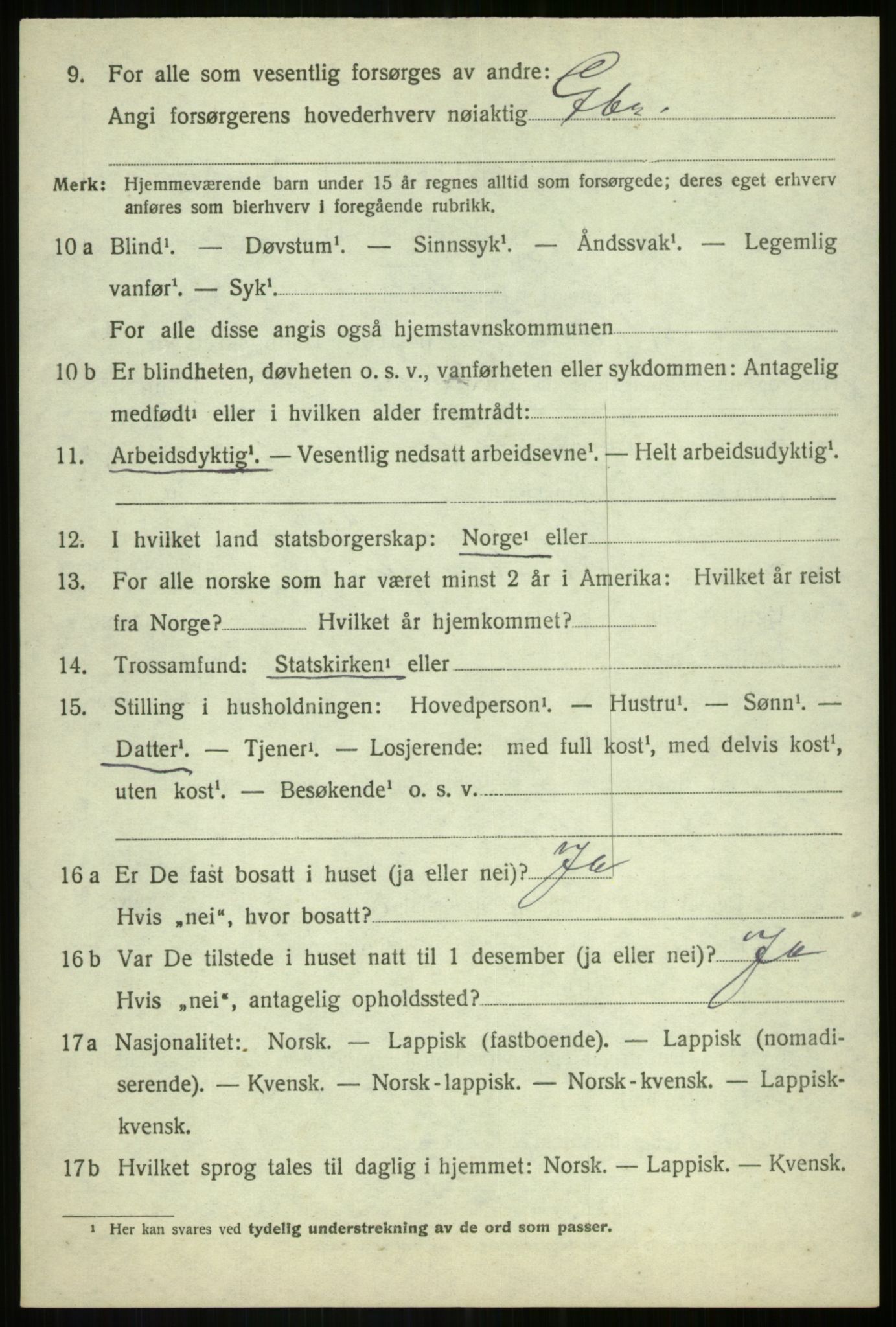 SATØ, 1920 census for Målselv, 1920, p. 3050