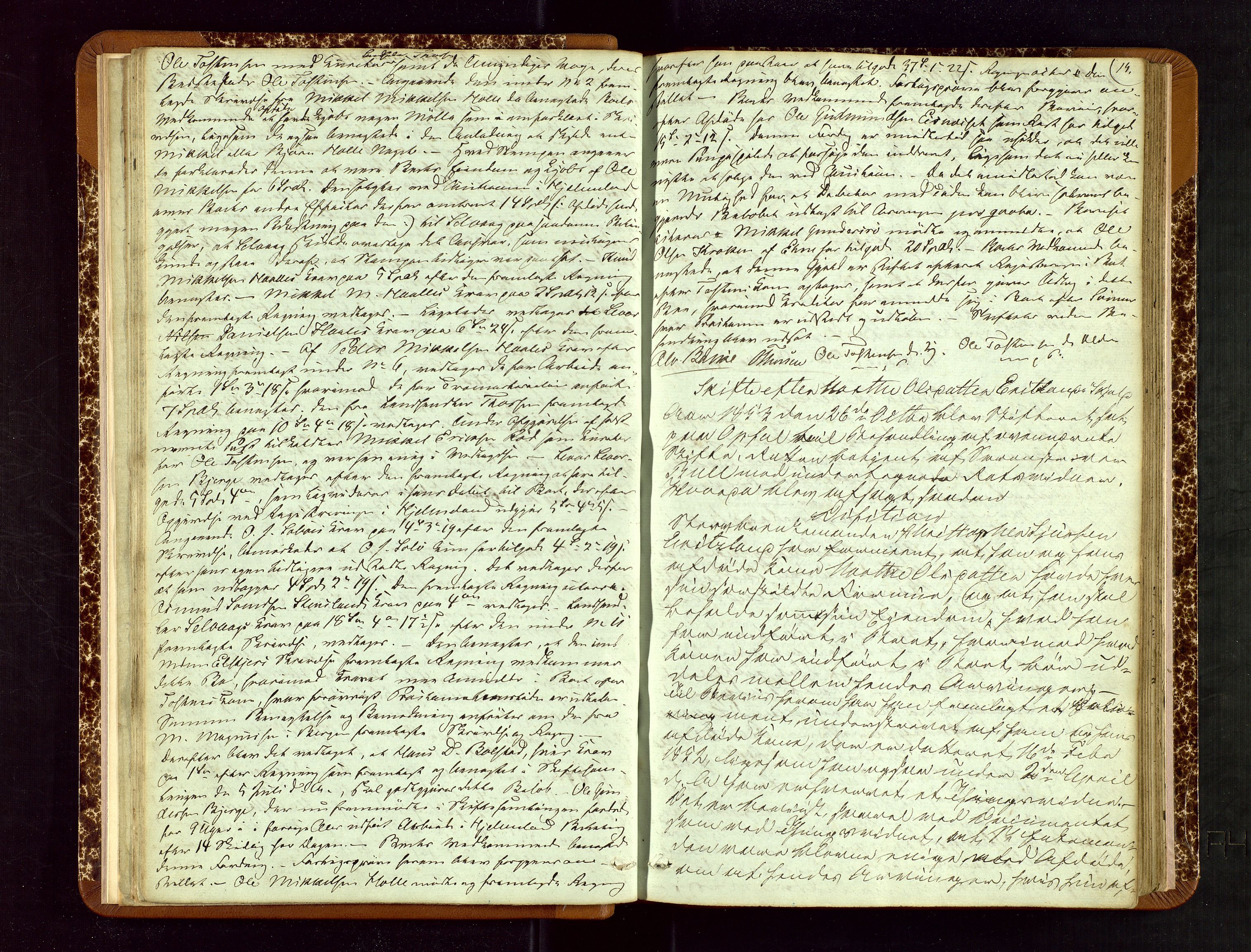 Ryfylke tingrett, AV/SAST-A-100055/001/IV/IVF/L0007: Skifteforhandlingsprotokoll B 1, 1852-1870, p. 14