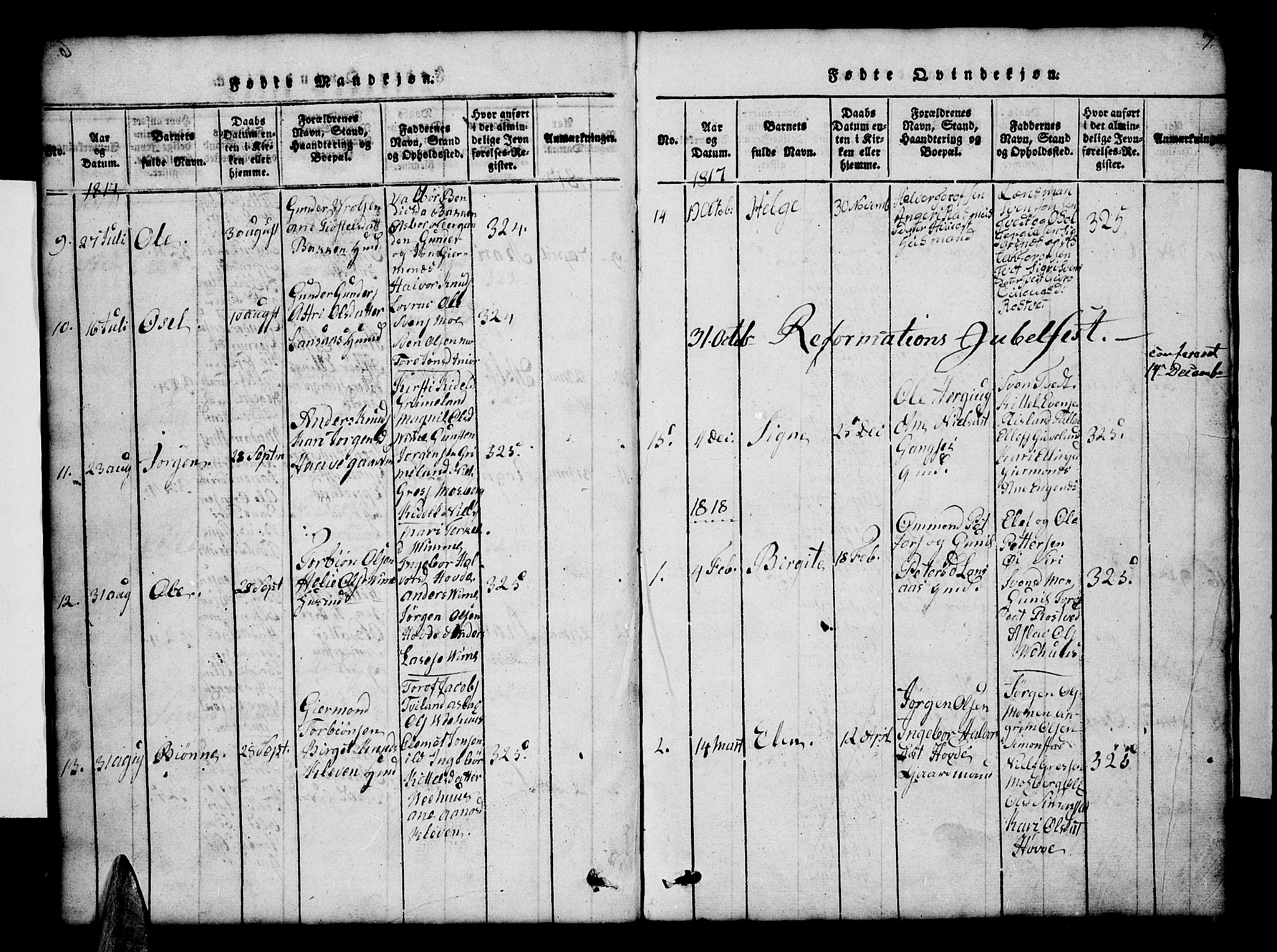 Åmli sokneprestkontor, AV/SAK-1111-0050/F/Fb/Fbc/L0001: Parish register (copy) no. B 1, 1816-1867, p. 7