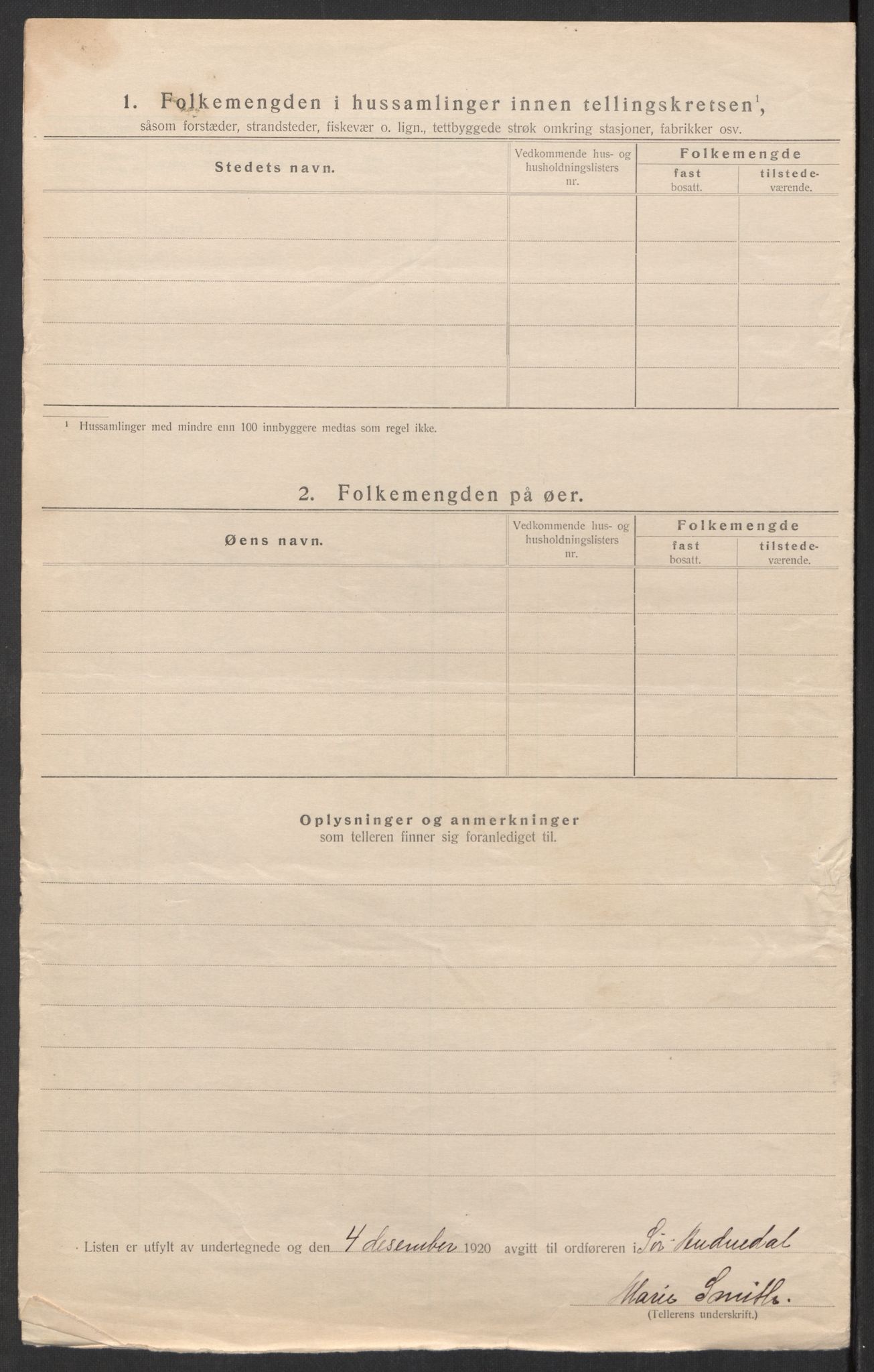 SAK, 1920 census for Sør-Audnedal, 1920, p. 51