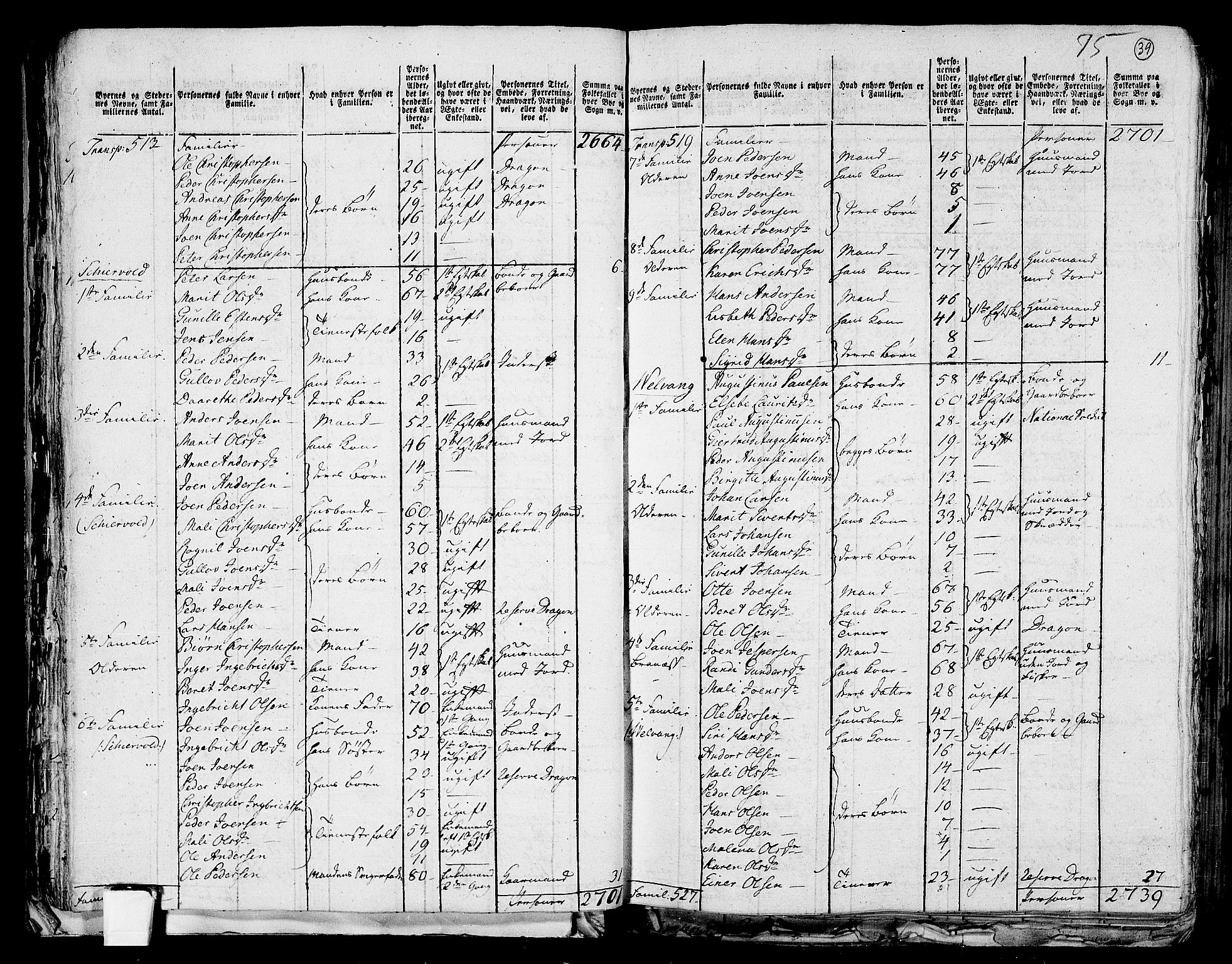 RA, 1801 census for 1714P Stjørdal, 1801, p. 38b-39a