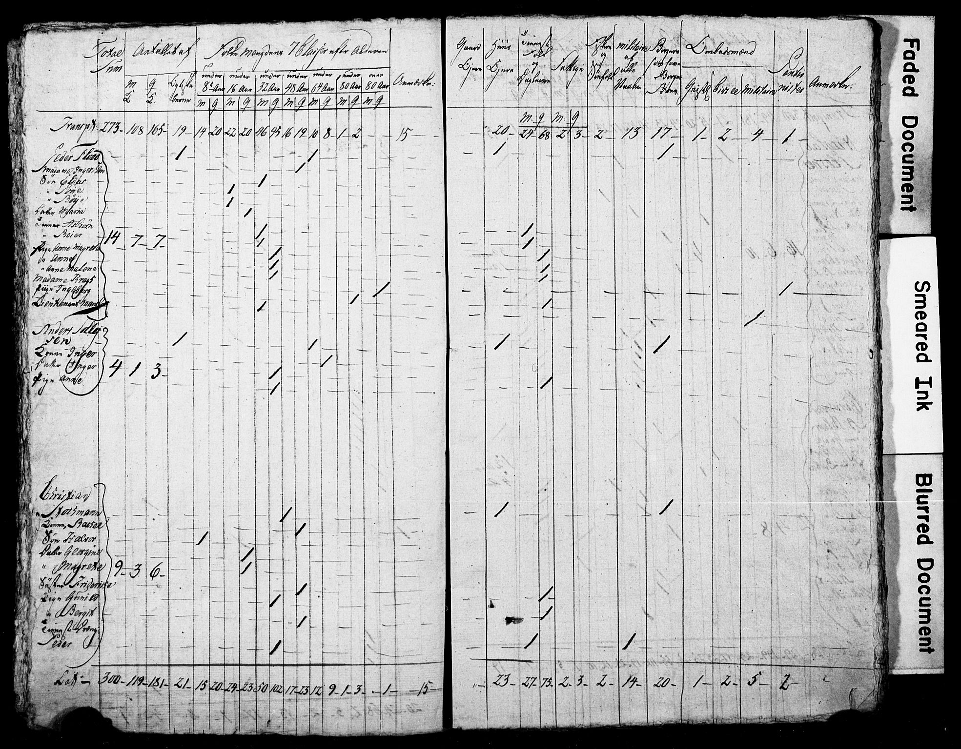 LOK, Census 1815 for Skien, 1815, p. 12