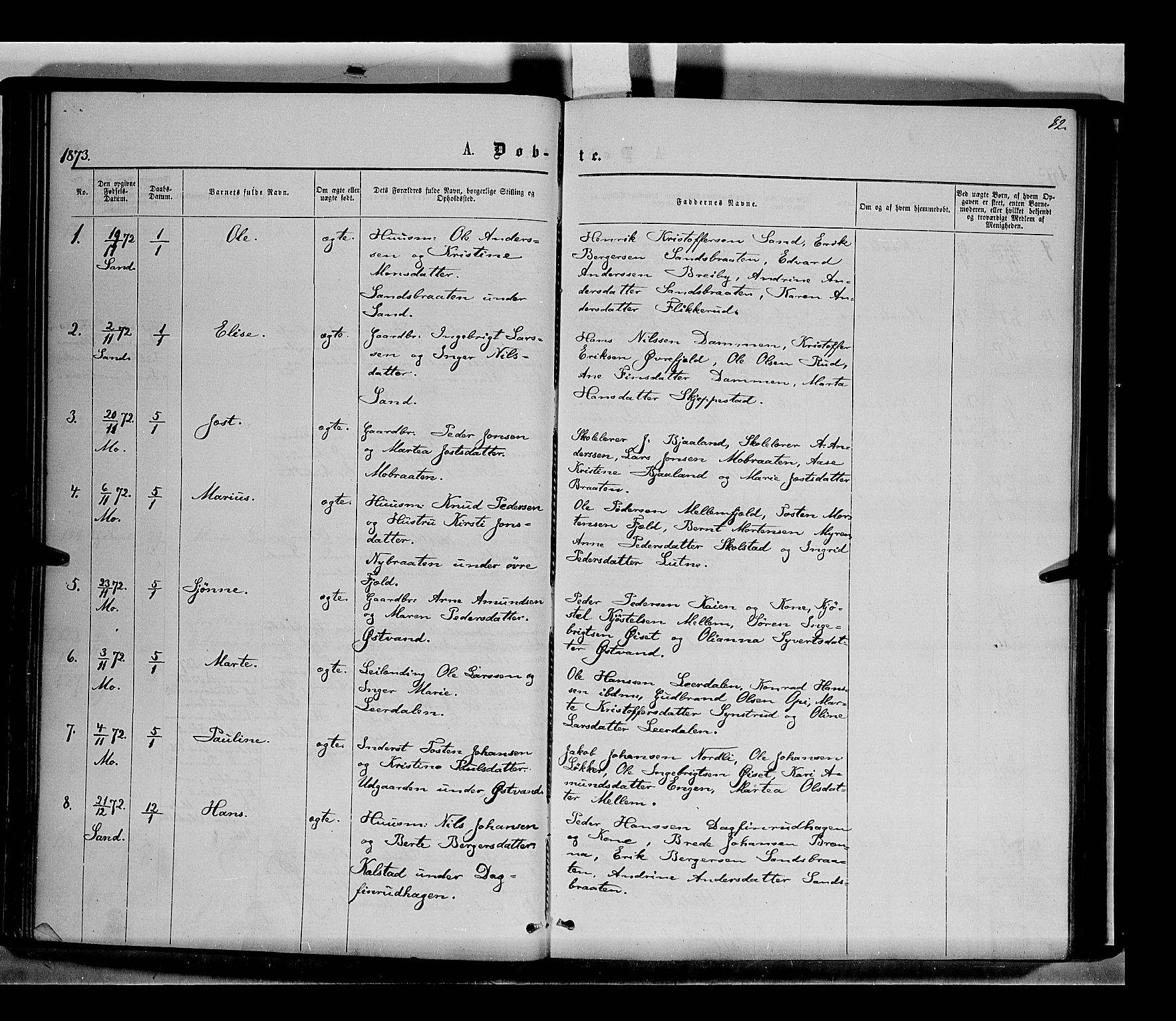 Nord-Odal prestekontor, AV/SAH-PREST-032/H/Ha/Haa/L0004: Parish register (official) no. 4, 1866-1873, p. 82