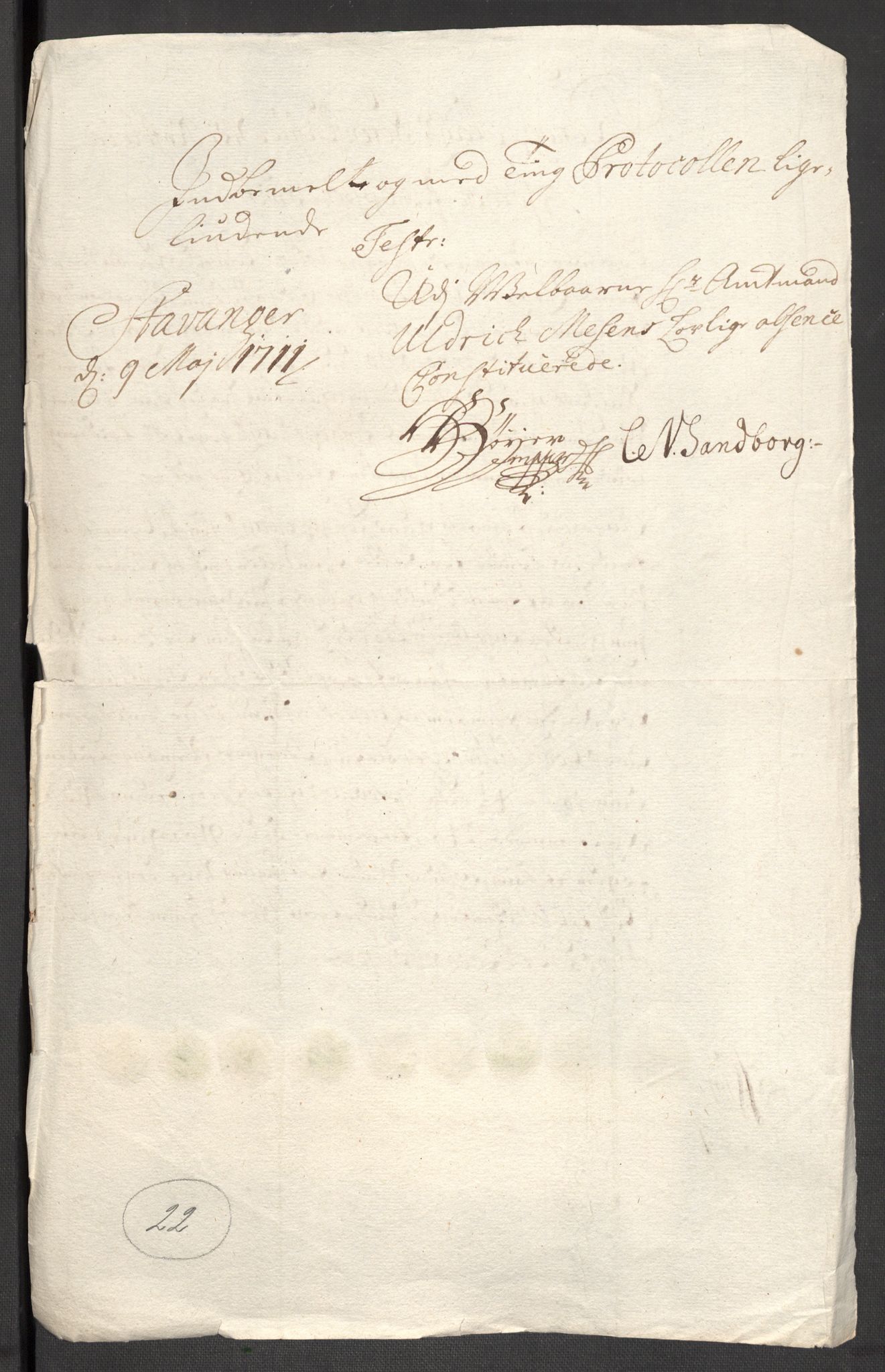 Rentekammeret inntil 1814, Reviderte regnskaper, Fogderegnskap, RA/EA-4092/R47/L2862: Fogderegnskap Ryfylke, 1710, p. 94