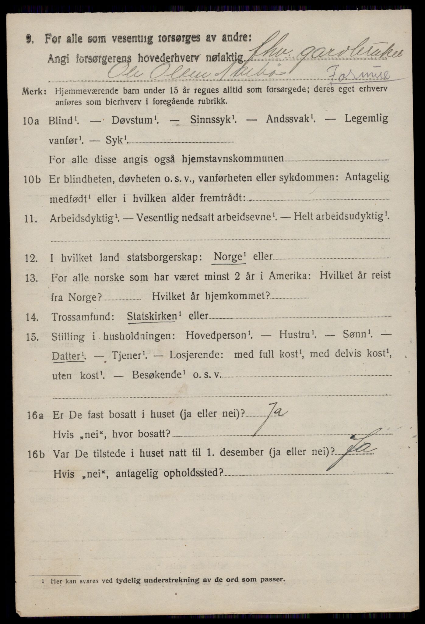 SAST, 1920 census for Mosterøy, 1920, p. 2067