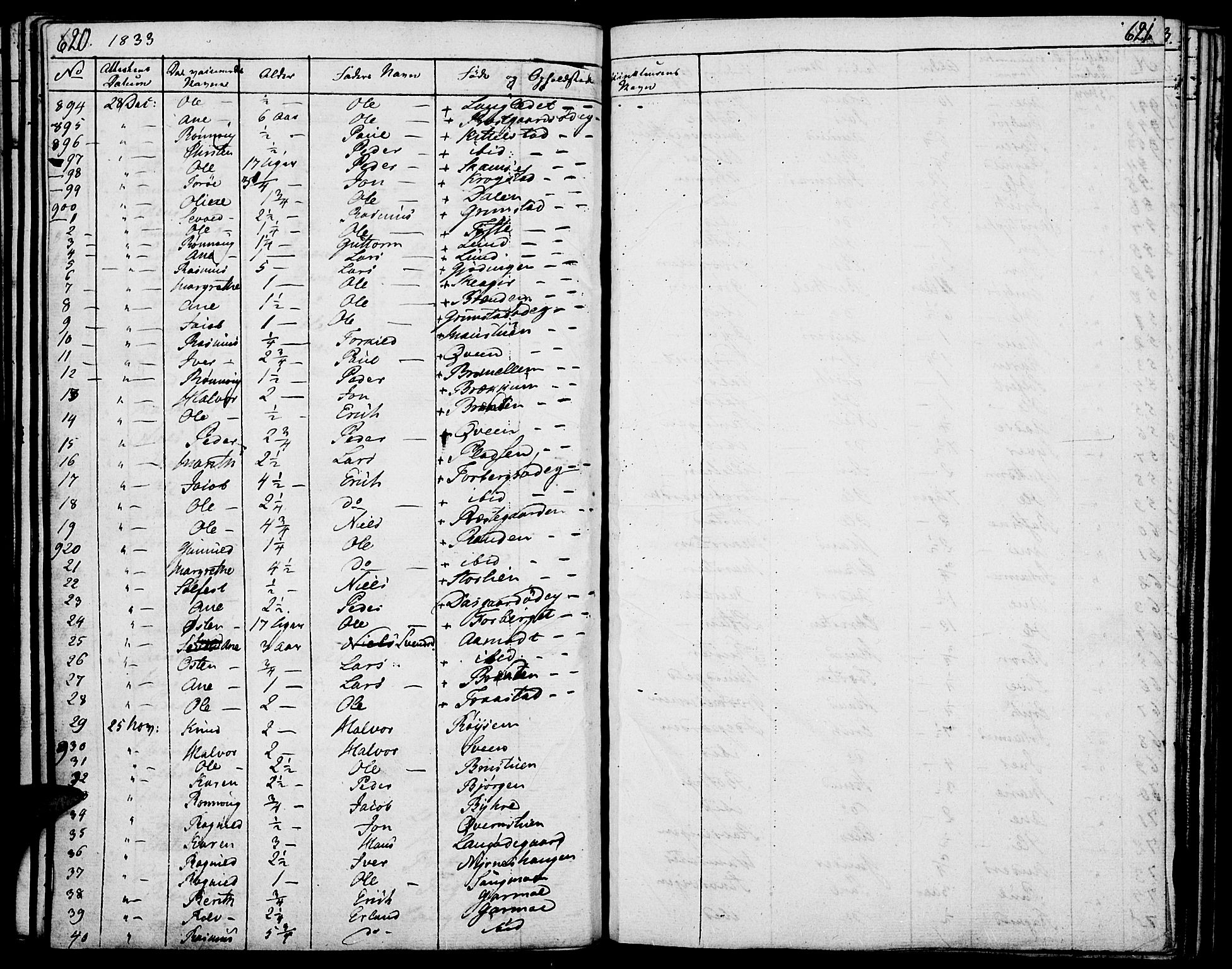 Lom prestekontor, SAH/PREST-070/K/L0005: Parish register (official) no. 5, 1825-1837, p. 620-621