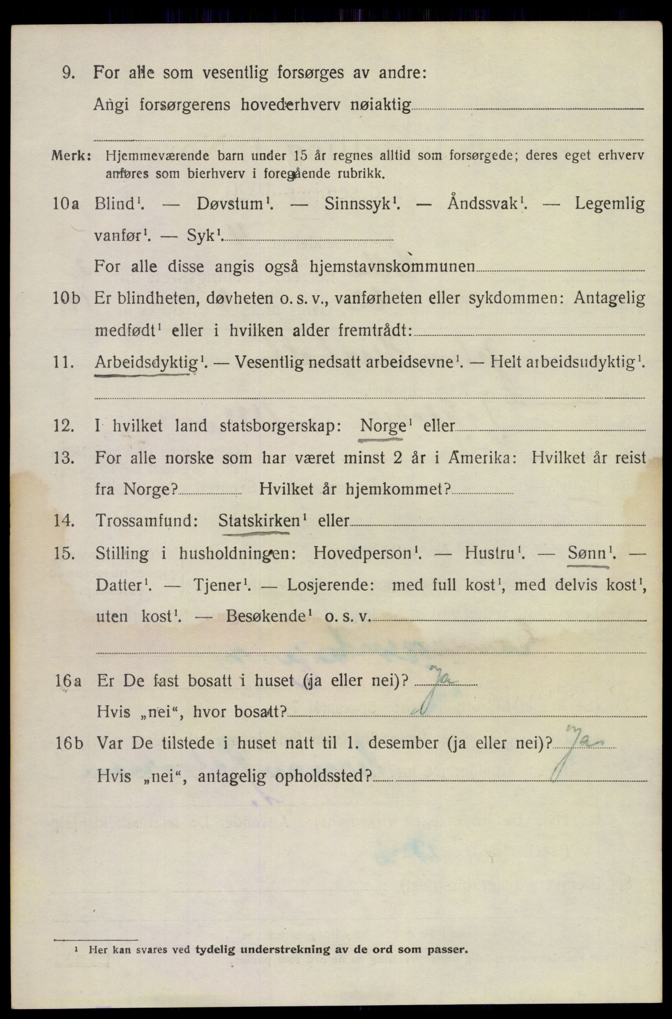 SAKO, 1920 census for Holla, 1920, p. 2404