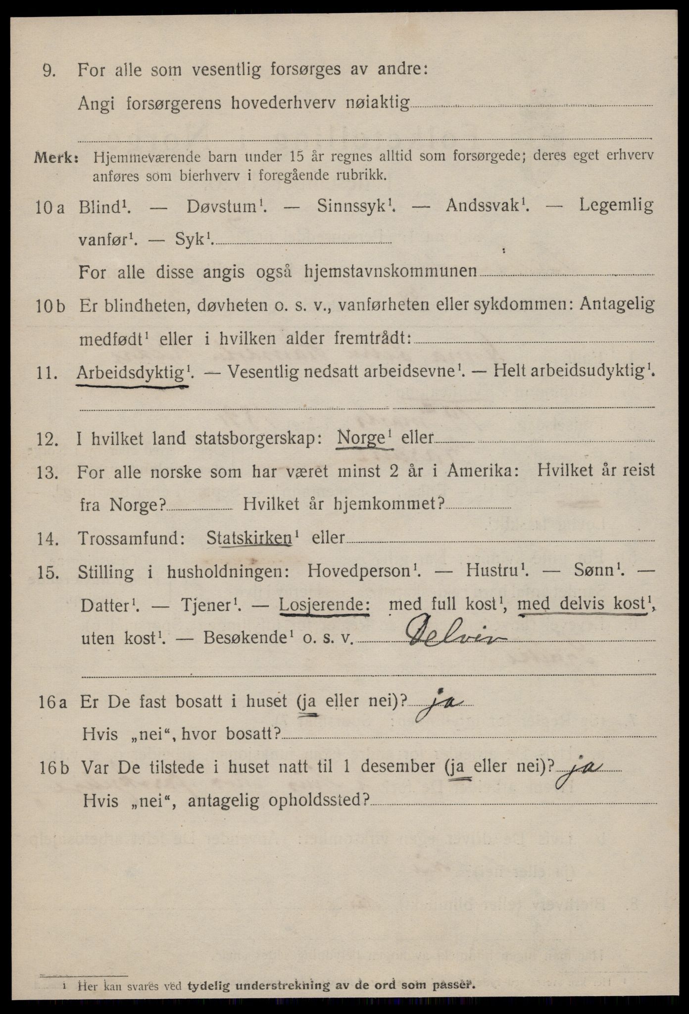 SAT, 1920 census for Ålesund, 1920, p. 23827