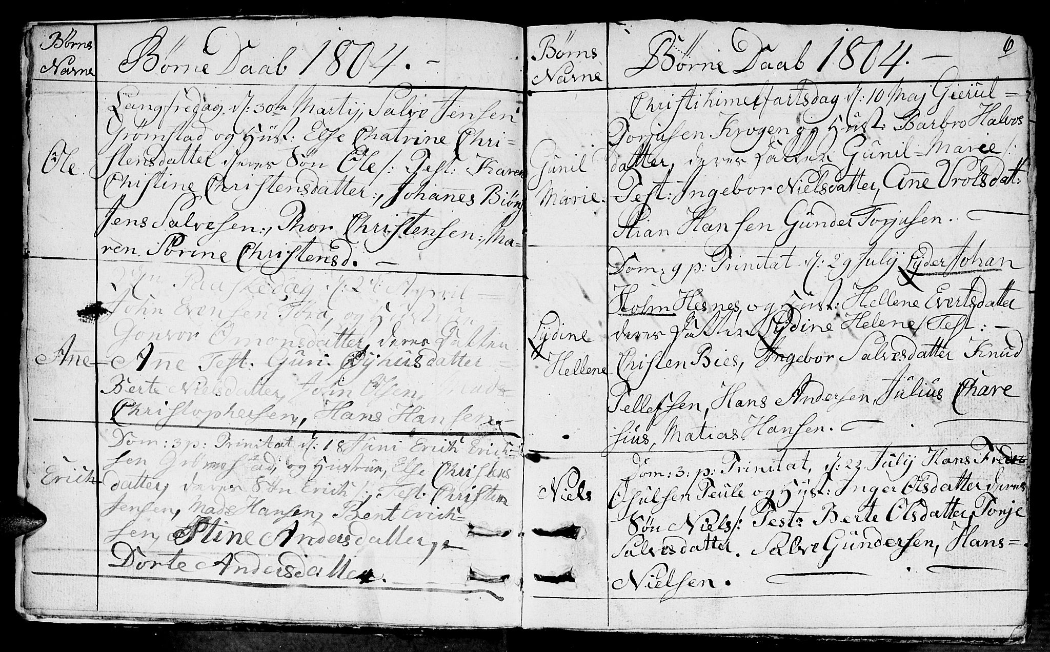 Fjære sokneprestkontor, AV/SAK-1111-0011/F/Fb/L0006: Parish register (copy) no. B 6, 1803-1817, p. 6