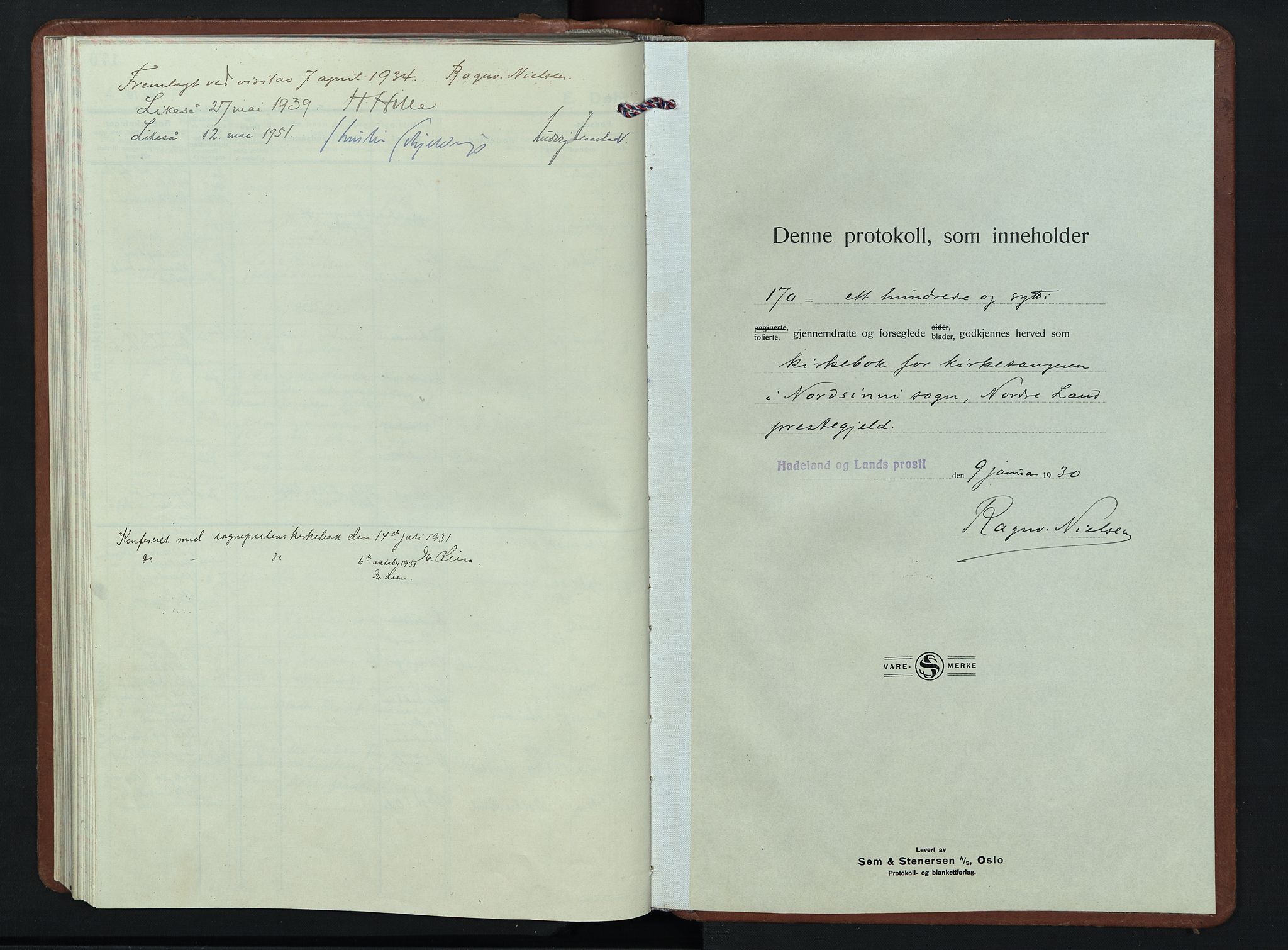 Nordre Land prestekontor, AV/SAH-PREST-124/H/Ha/Hab/L0007: Parish register (copy) no. 7, 1930-1953