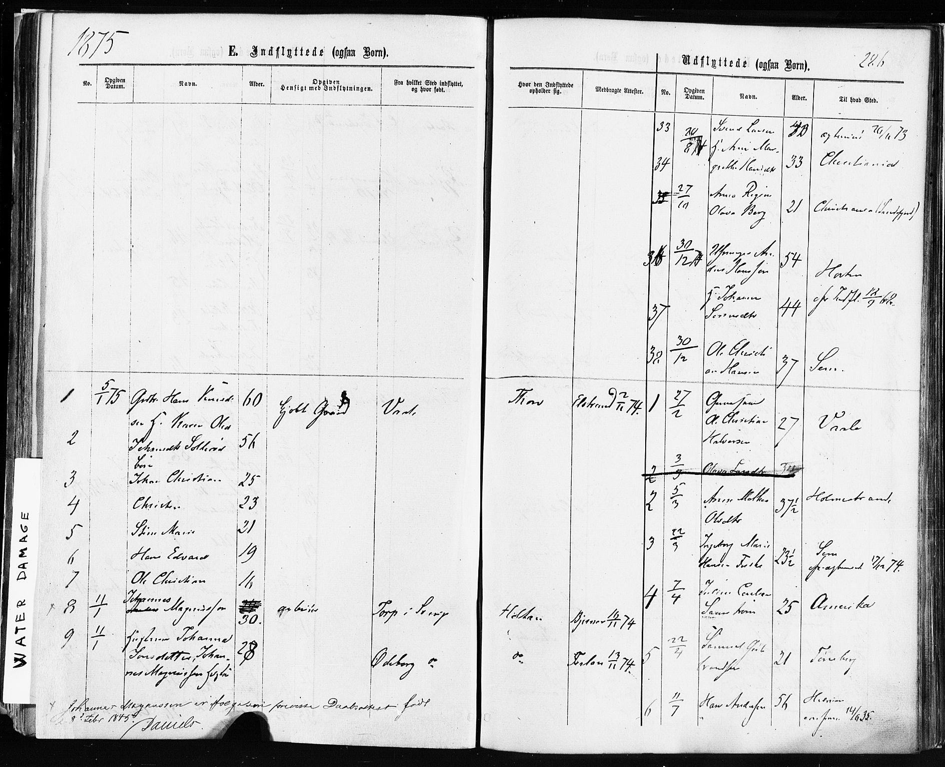 Borre kirkebøker, AV/SAKO-A-338/F/Fa/L0008: Parish register (official) no. I 8, 1868-1877, p. 286