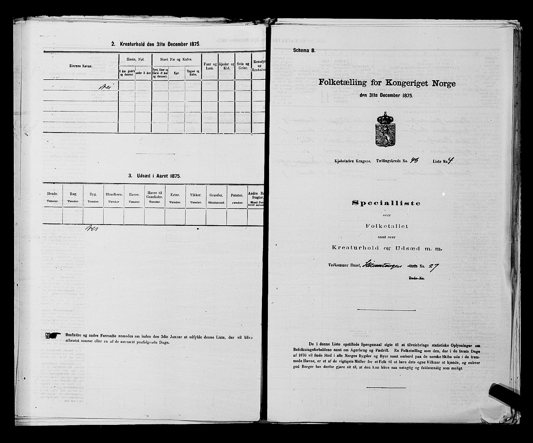 SAKO, 1875 census for 0801P Kragerø, 1875, p. 1065