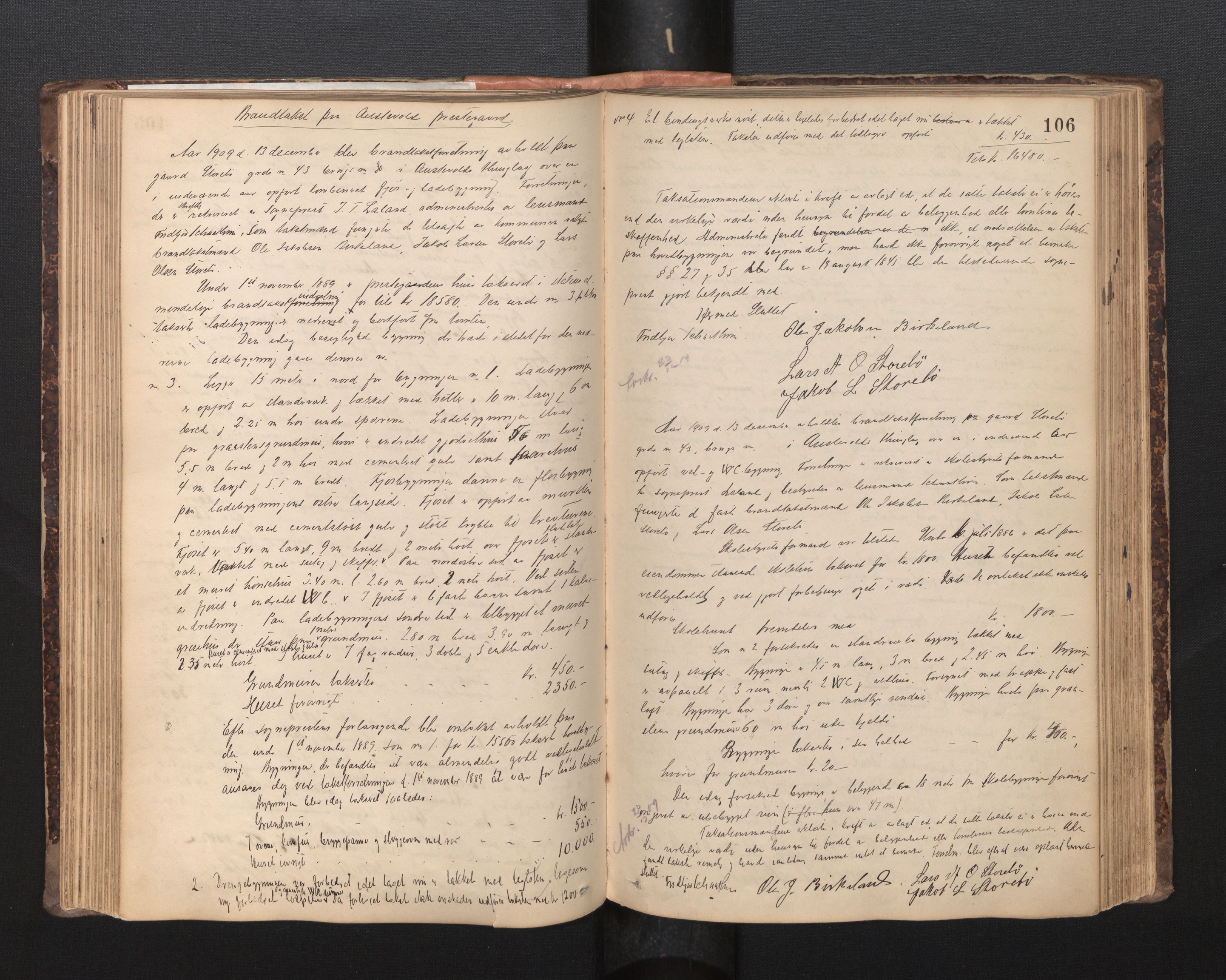 Lensmannen i Sund og Austevoll, AV/SAB-A-35201/0012/L0002: Branntakstprotokoll, 1887-1940, p. 105b-106a