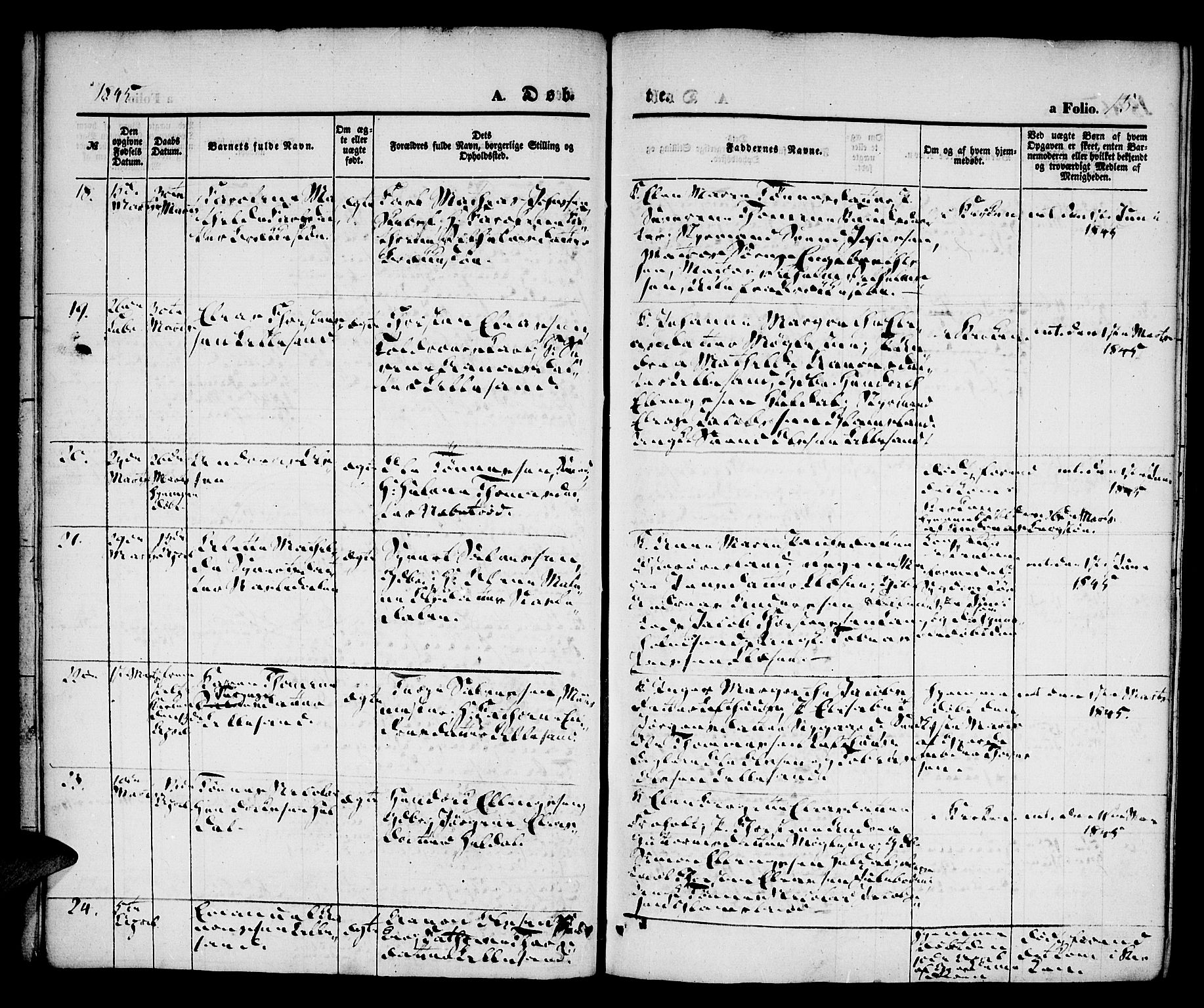 Vestre Moland sokneprestkontor, AV/SAK-1111-0046/F/Fa/Fab/L0005: Parish register (official) no. A 5, 1841-1849, p. 15