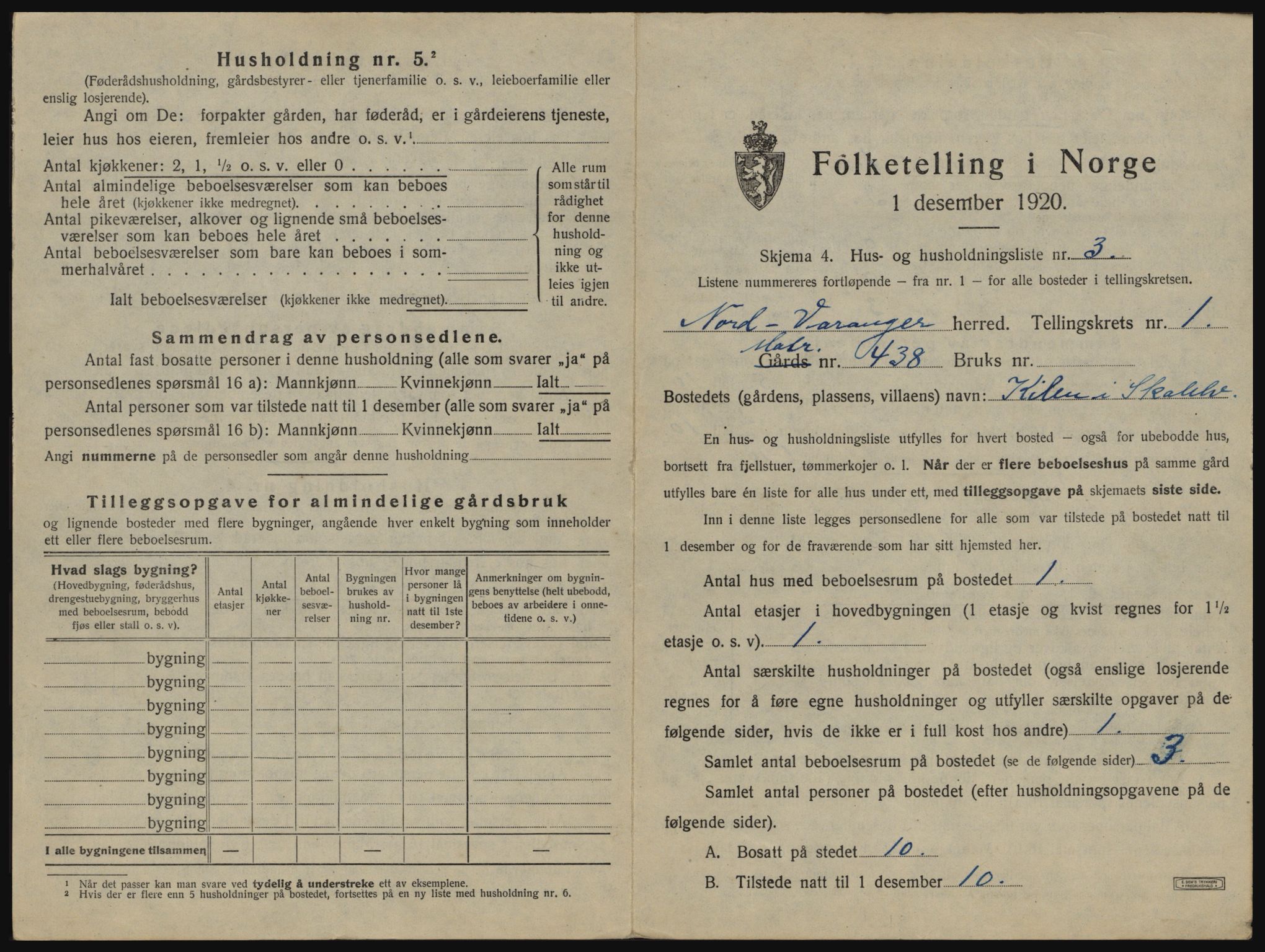 SATØ, 1920 census for Nord-Varanger, 1920, p. 35