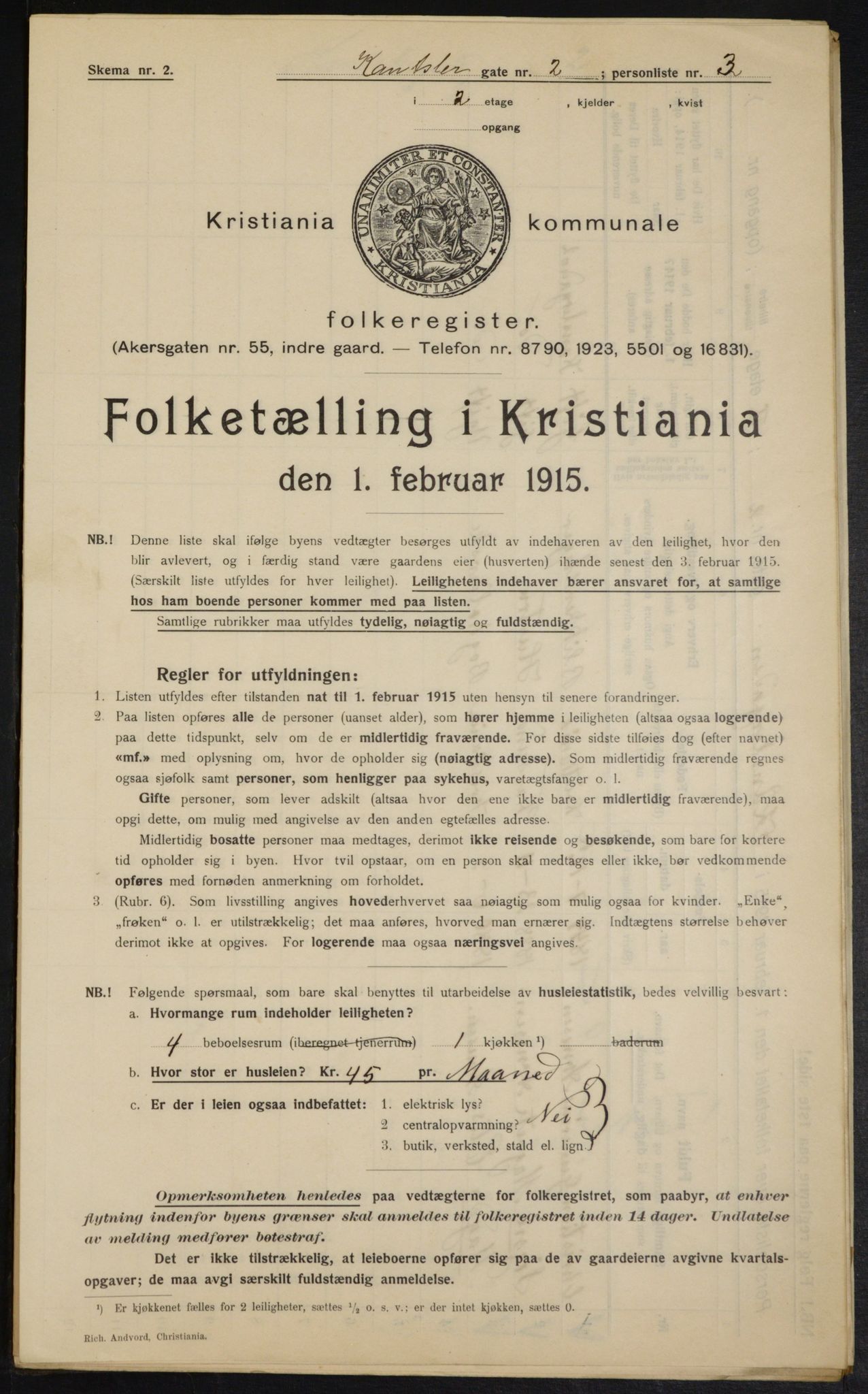 OBA, Municipal Census 1915 for Kristiania, 1915, p. 47551