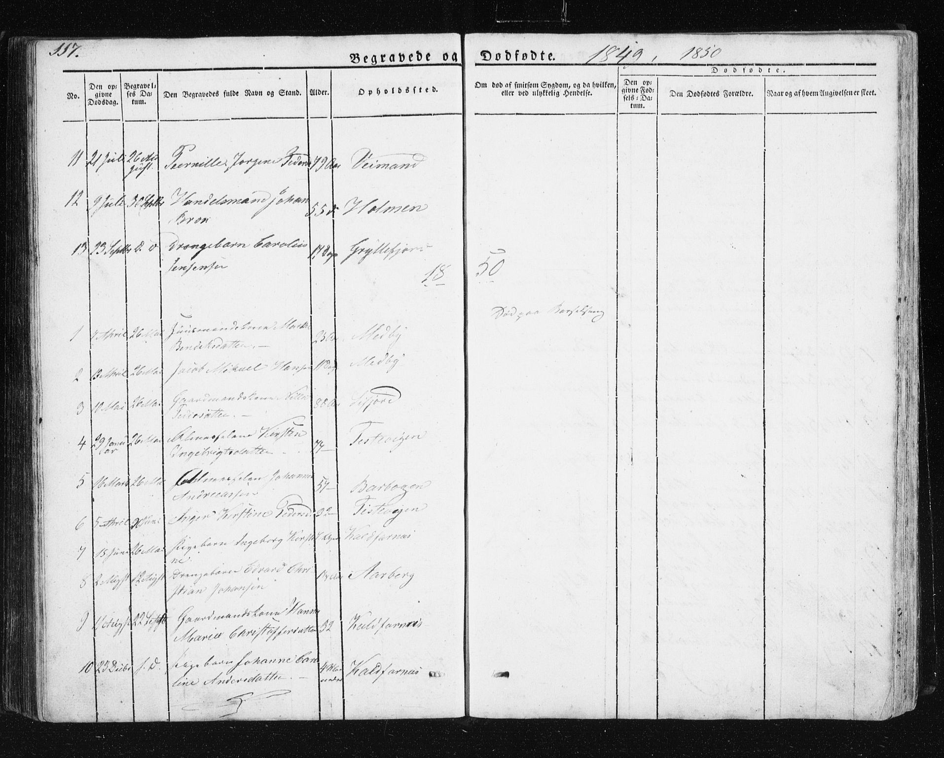 Berg sokneprestkontor, SATØ/S-1318/G/Ga/Gab/L0011klokker: Parish register (copy) no. 11, 1833-1878, p. 117