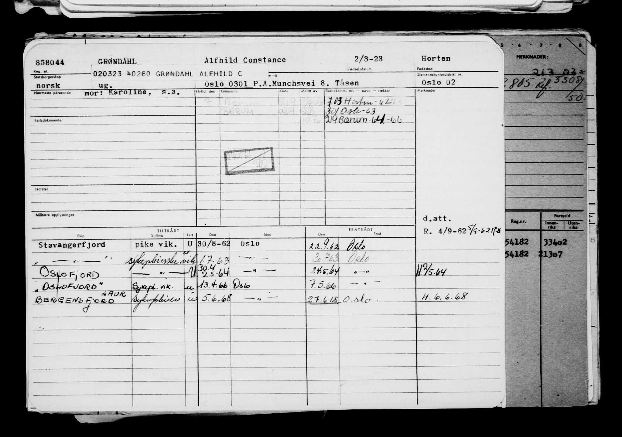 Direktoratet for sjømenn, AV/RA-S-3545/G/Gb/L0216: Hovedkort, 1923, p. 39