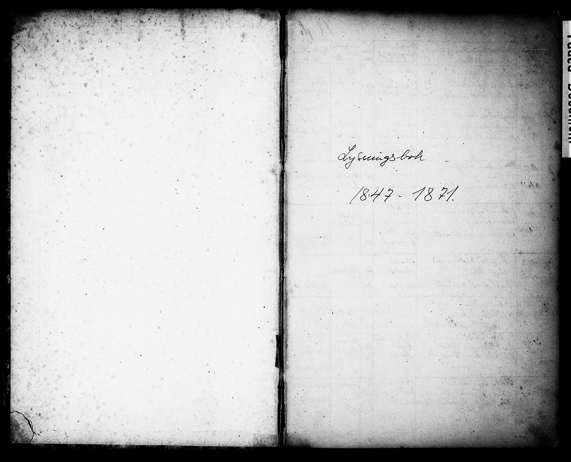 Arendal sokneprestkontor, Trefoldighet, SAK/1111-0040/F/Fe/L0002: Banns register no. A VI 2, 1847-1871