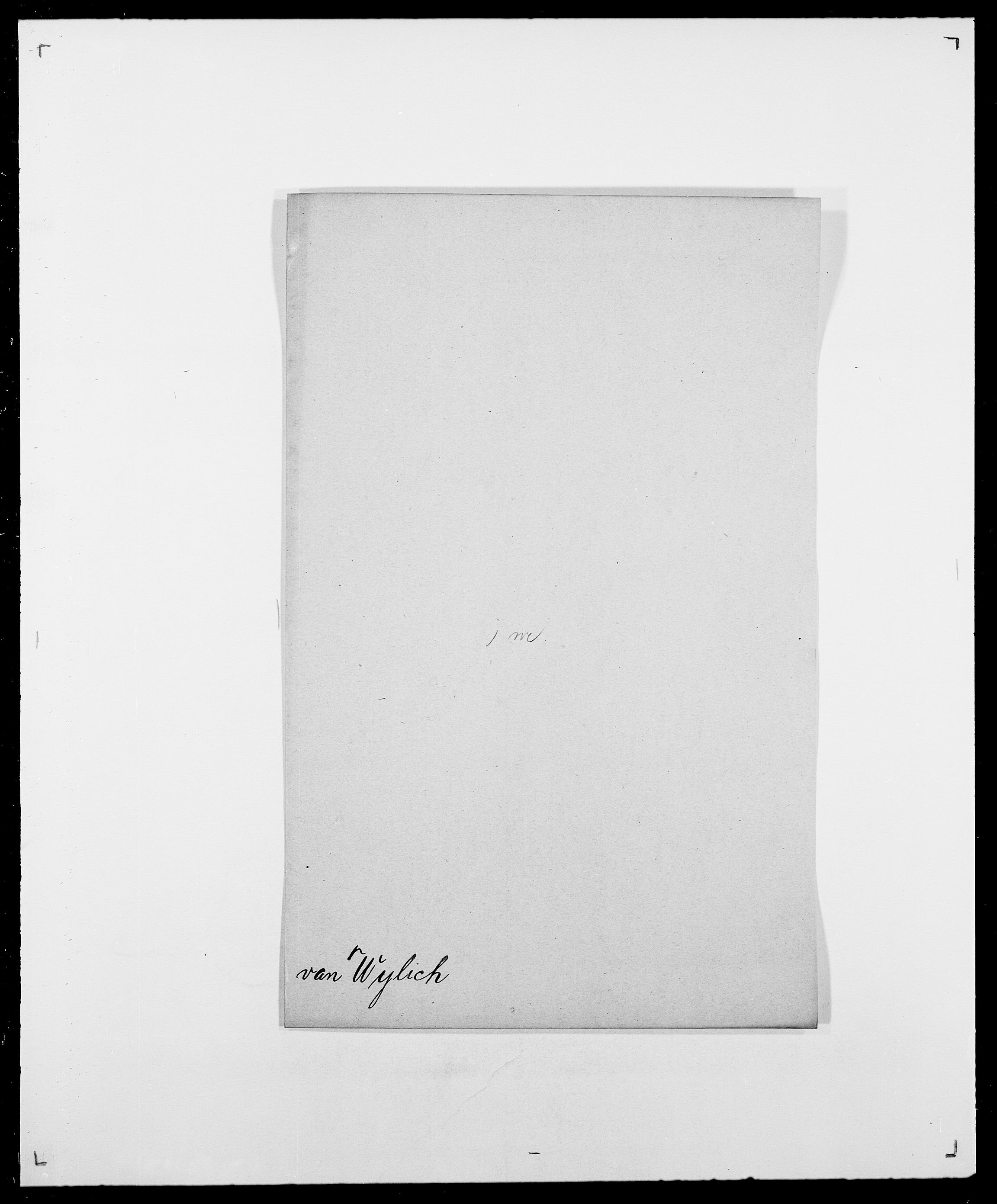 Delgobe, Charles Antoine - samling, AV/SAO-PAO-0038/D/Da/L0043: Wulfsberg - v. Zanten, p. 16