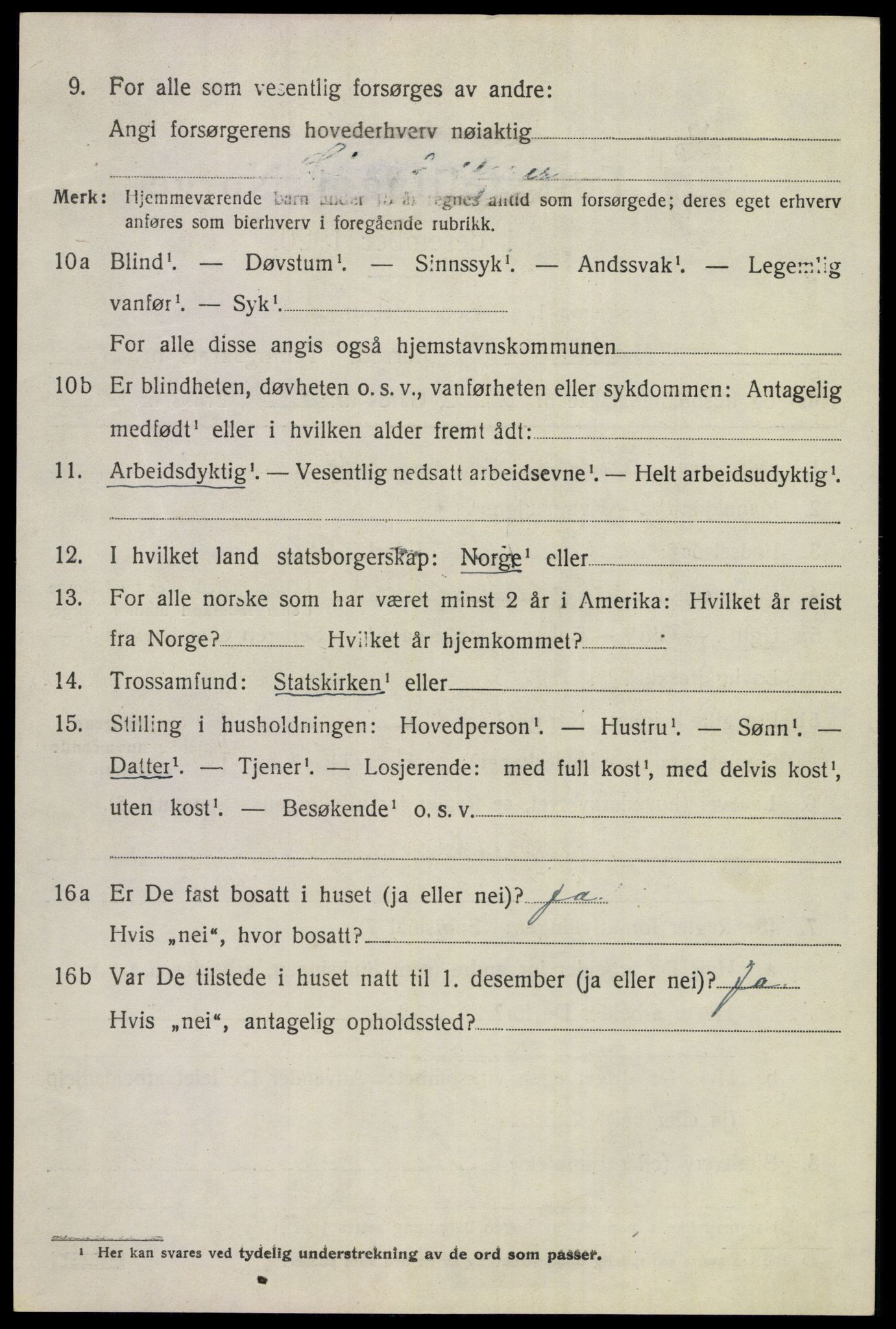 SAKO, 1920 census for Hole, 1920, p. 3372