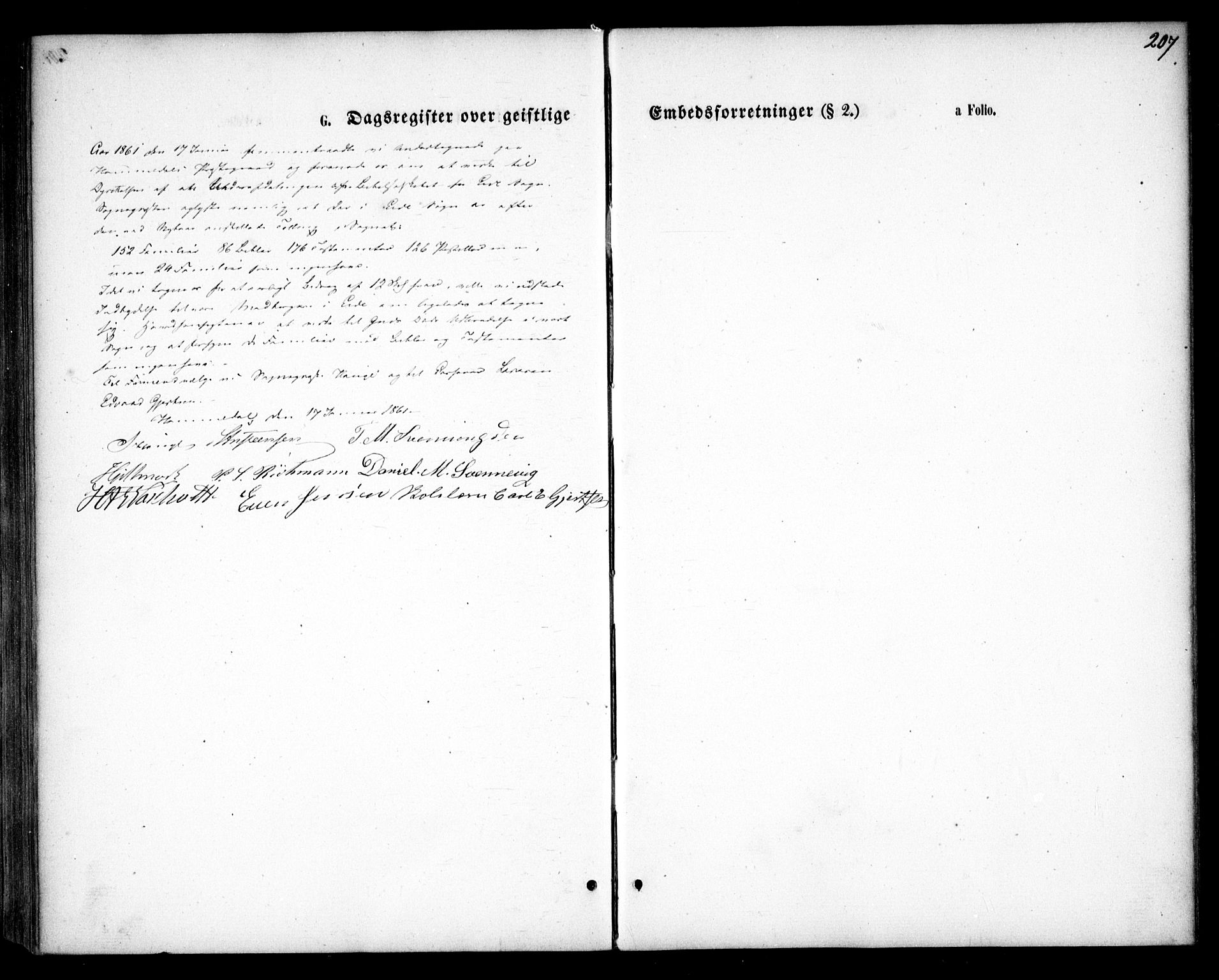 Hommedal sokneprestkontor, AV/SAK-1111-0023/F/Fa/Faa/L0002: Parish register (official) no. A 2, 1861-1884, p. 207