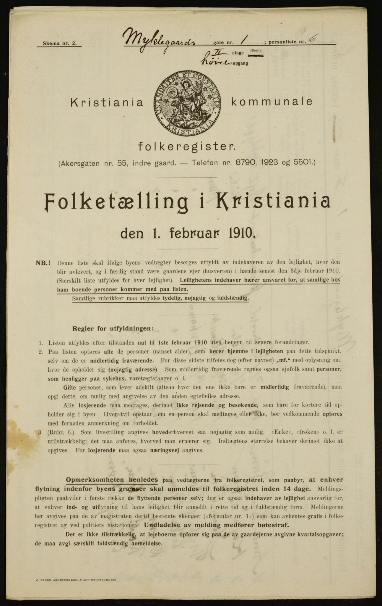 OBA, Municipal Census 1910 for Kristiania, 1910, p. 65835