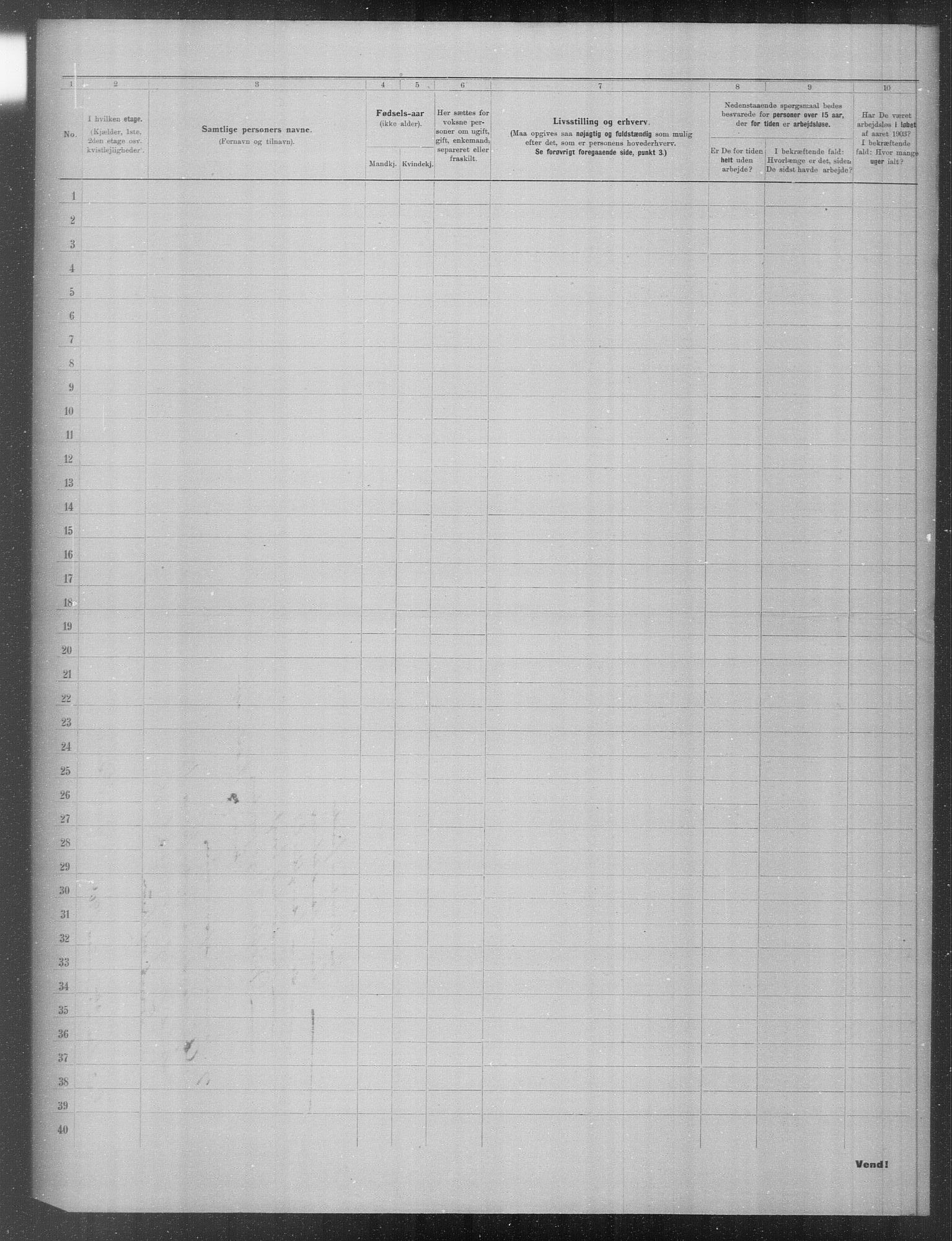 OBA, Municipal Census 1903 for Kristiania, 1903, p. 20032