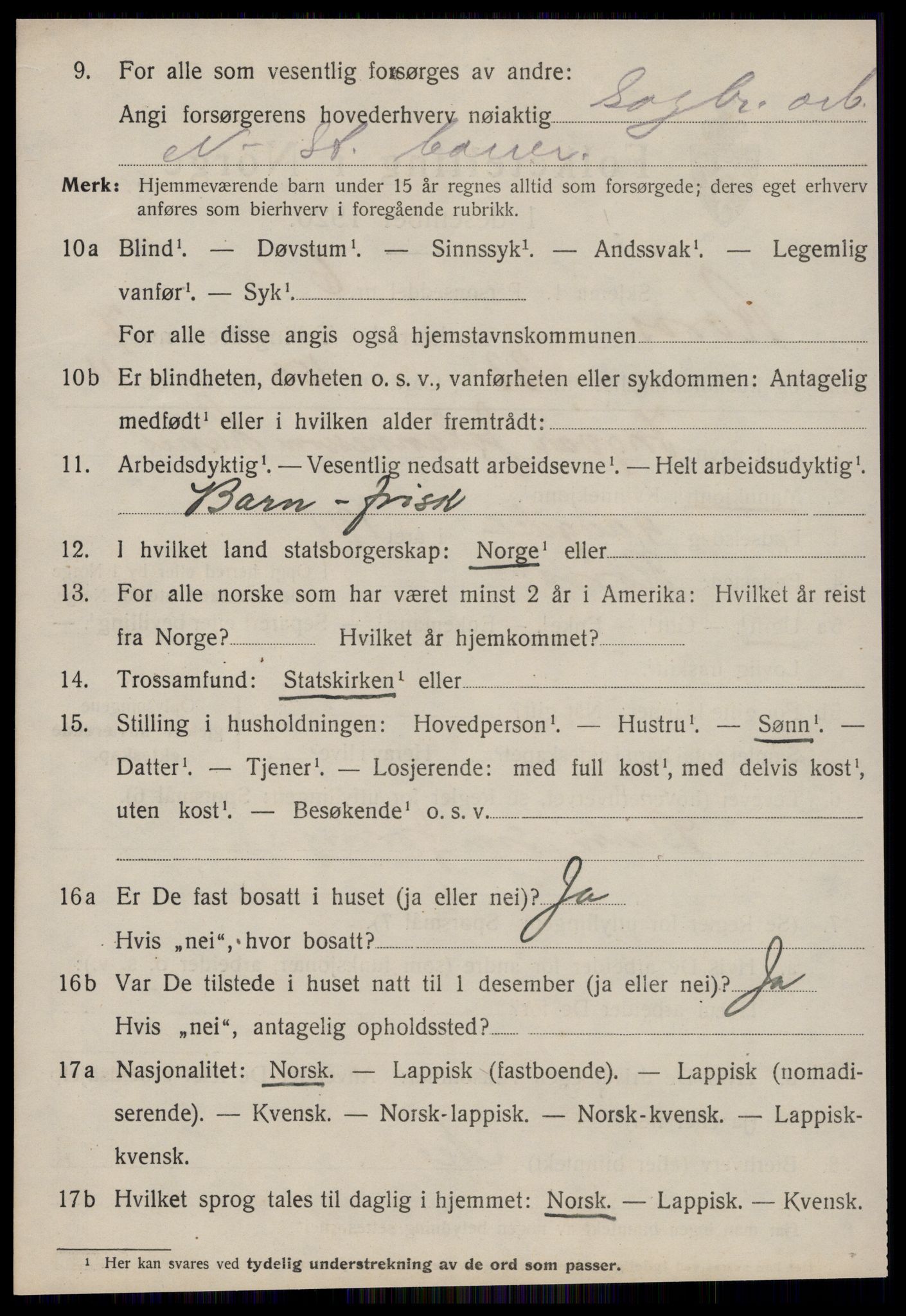 SAT, 1920 census for Røros, 1920, p. 7355