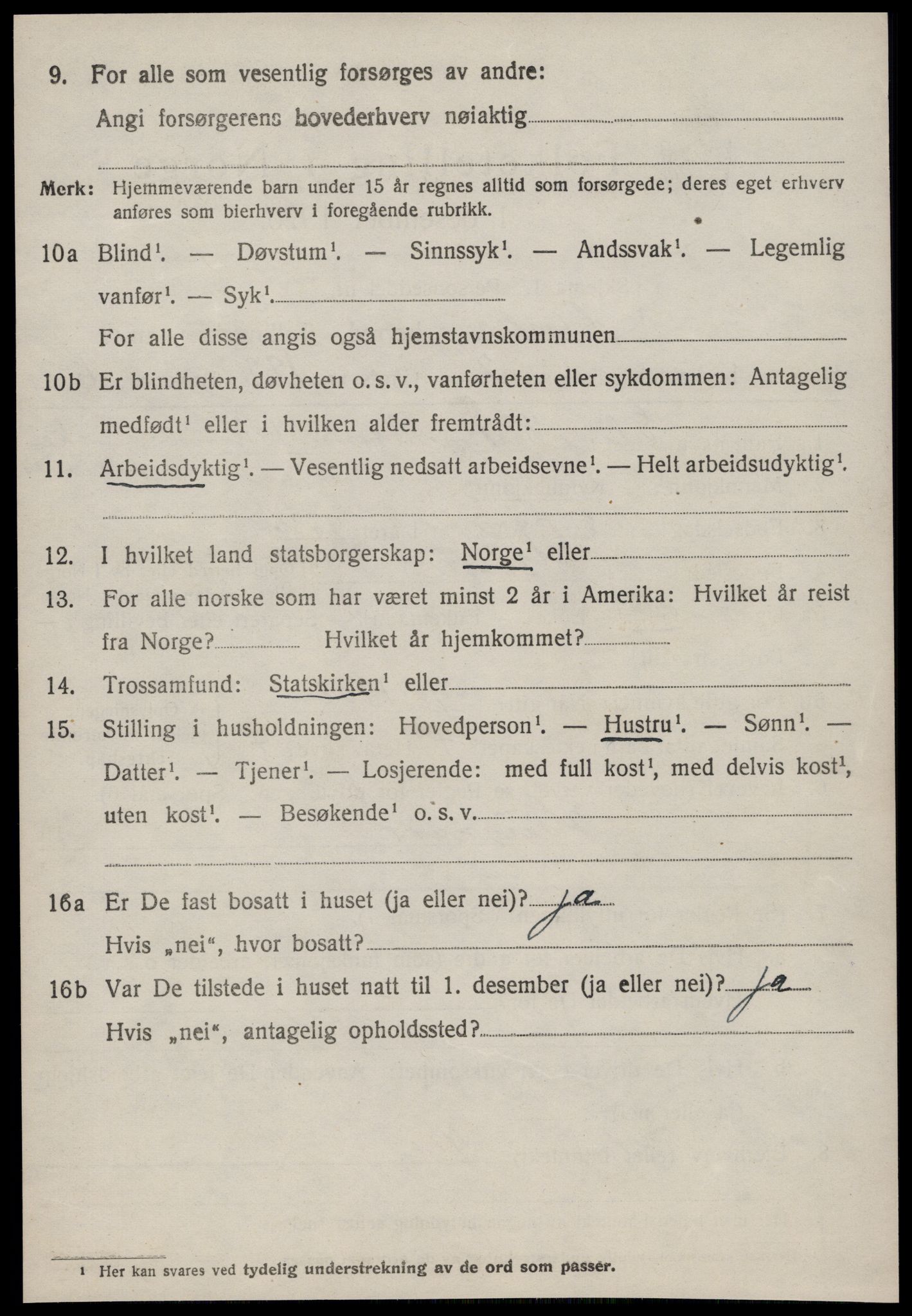 SAT, 1920 census for Giske, 1920, p. 1685