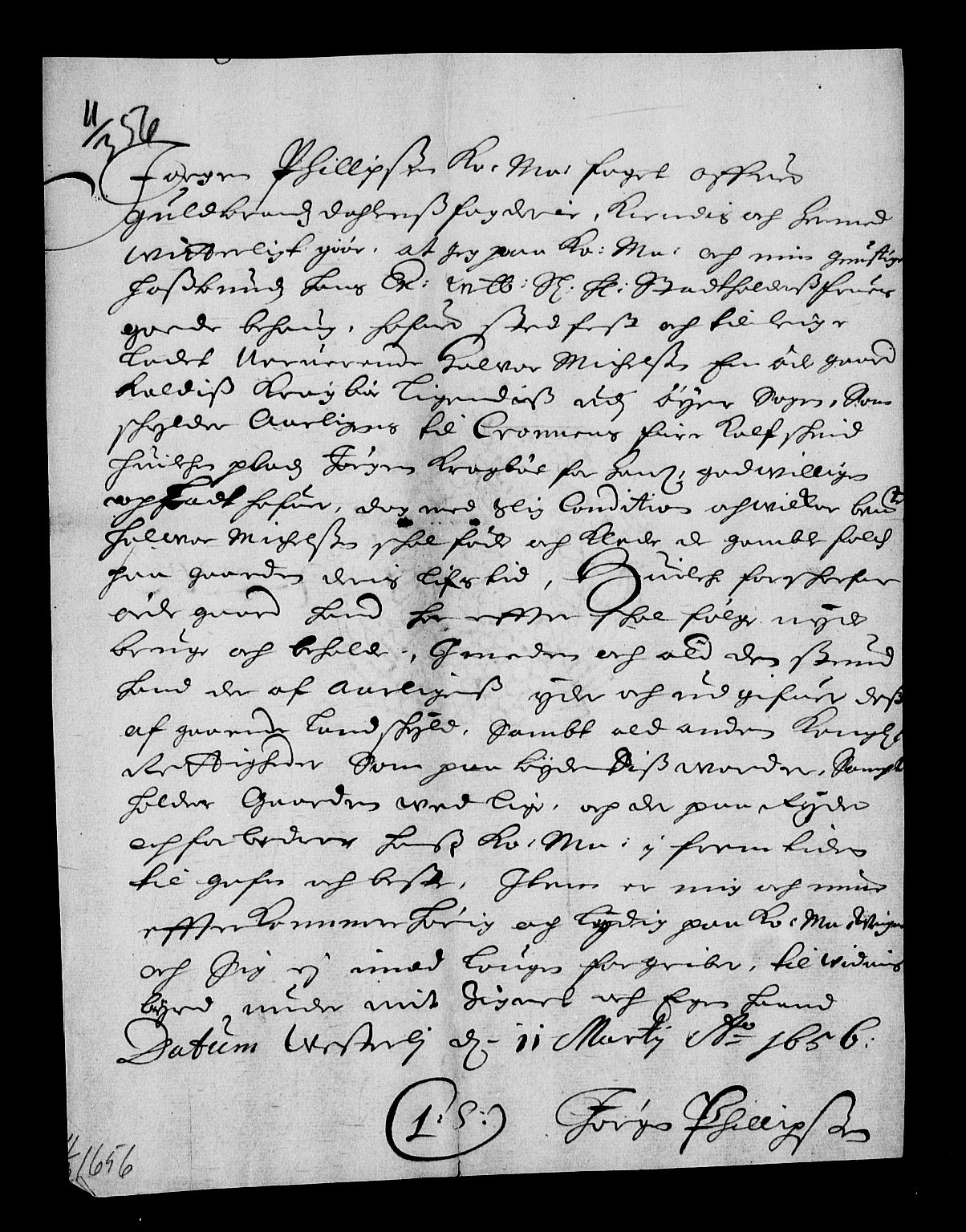 Stattholderembetet 1572-1771, RA/EA-2870/Af/L0002: Avskrifter av vedlegg til originale supplikker, nummerert i samsvar med supplikkbøkene, 1687-1689, p. 385