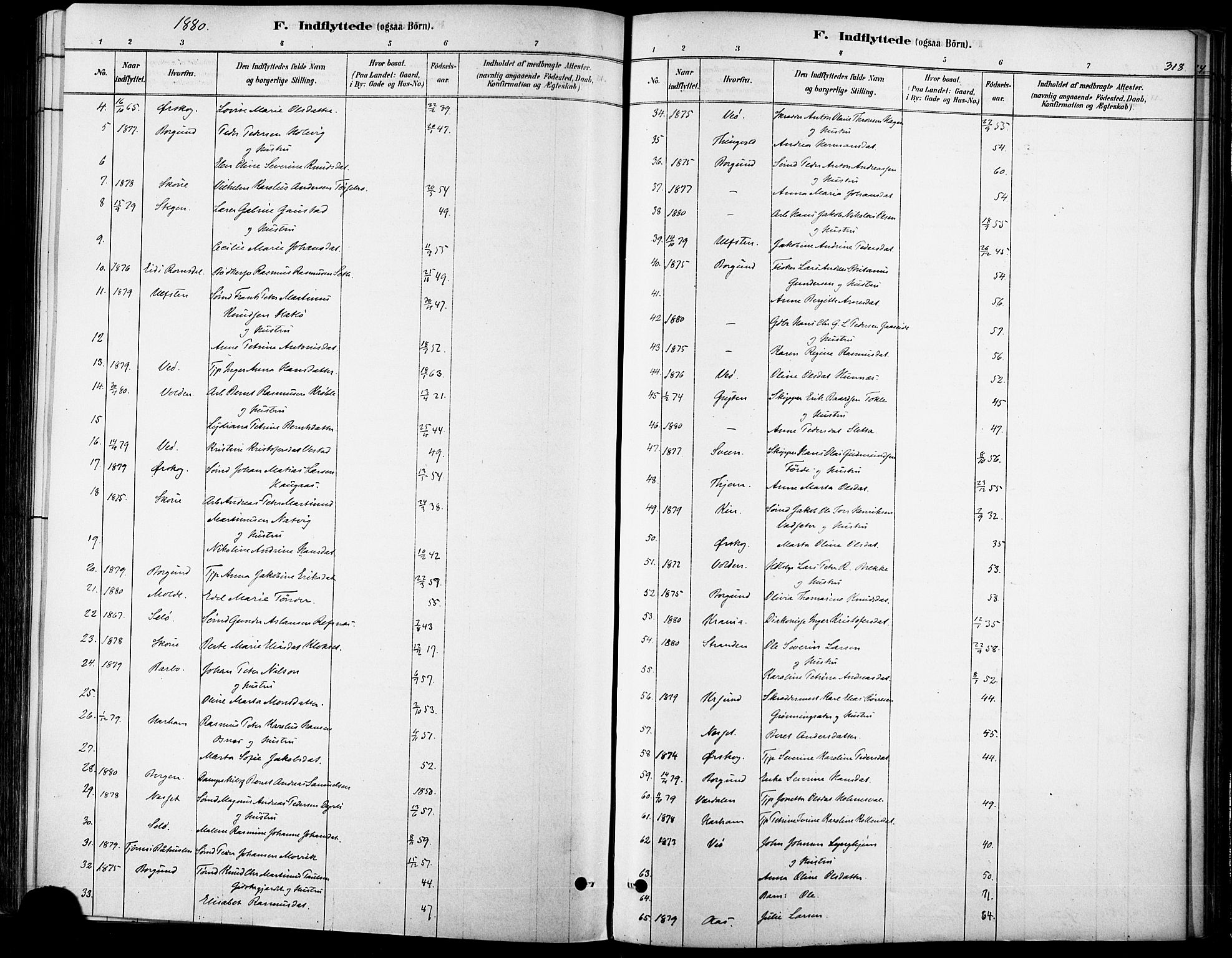 Ministerialprotokoller, klokkerbøker og fødselsregistre - Møre og Romsdal, AV/SAT-A-1454/529/L0454: Parish register (official) no. 529A04, 1878-1885, p. 318