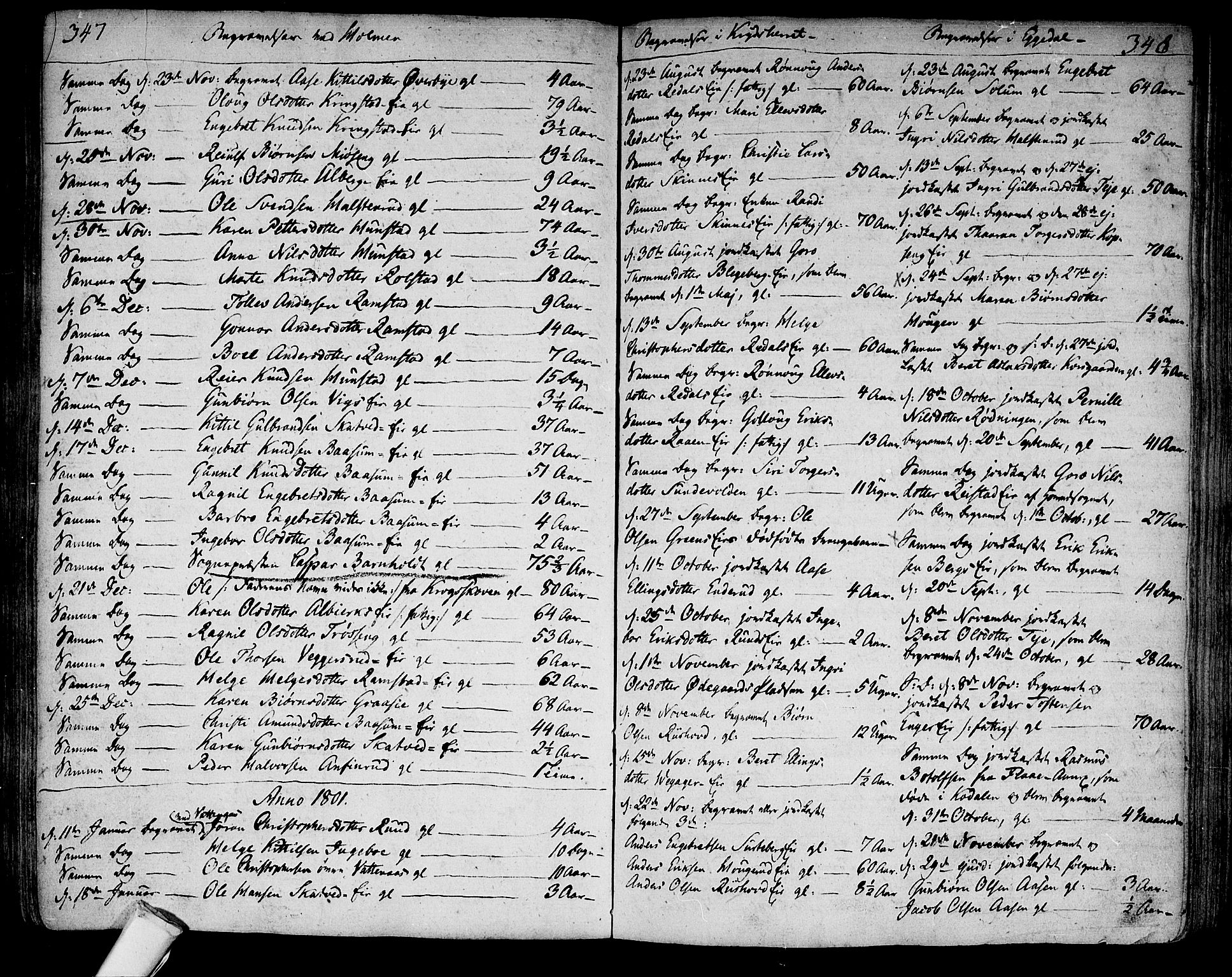 Sigdal kirkebøker, AV/SAKO-A-245/F/Fa/L0003: Parish register (official) no. I 3, 1793-1811, p. 347-348