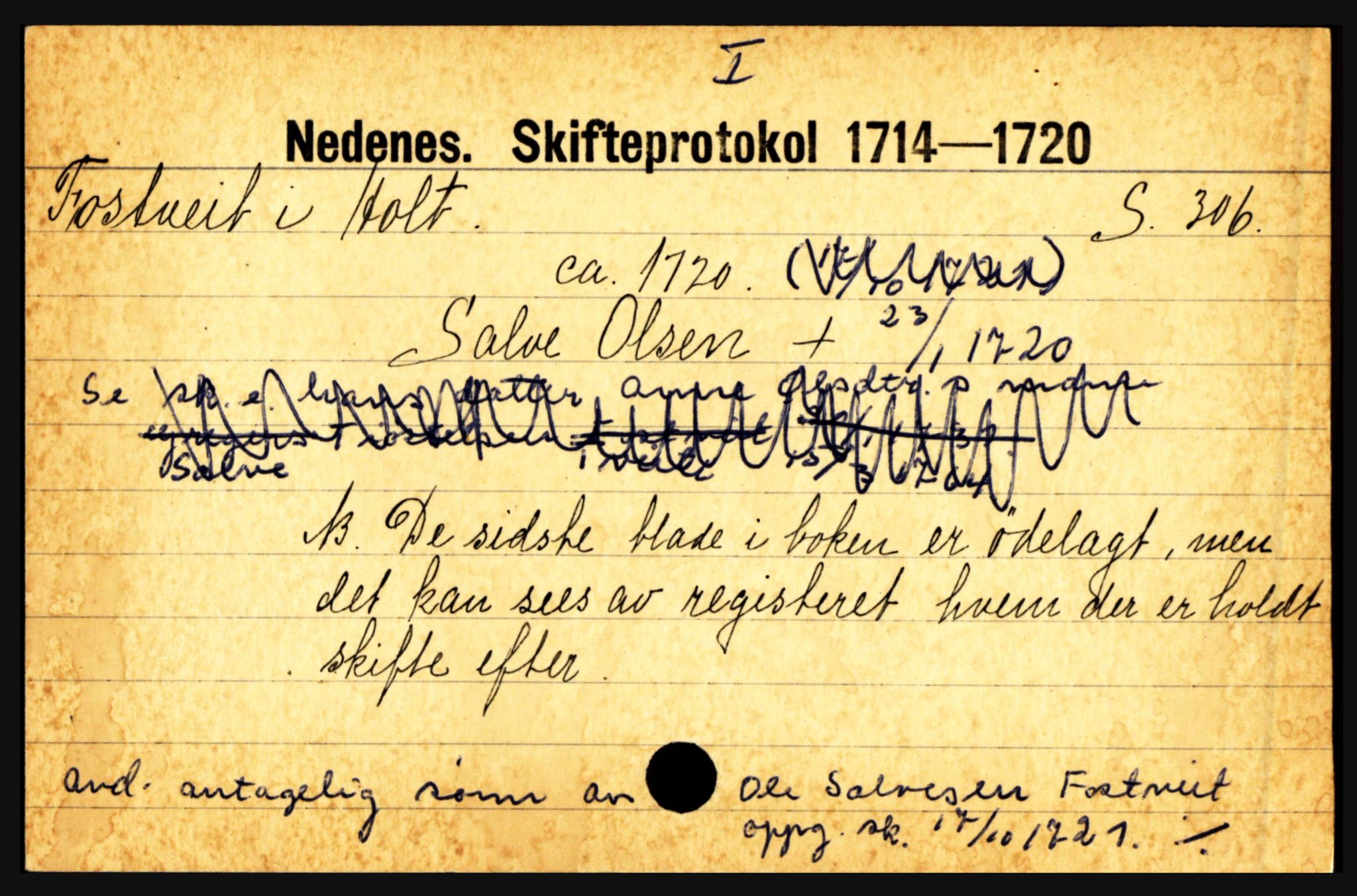 Nedenes sorenskriveri før 1824, AV/SAK-1221-0007/H, p. 7557